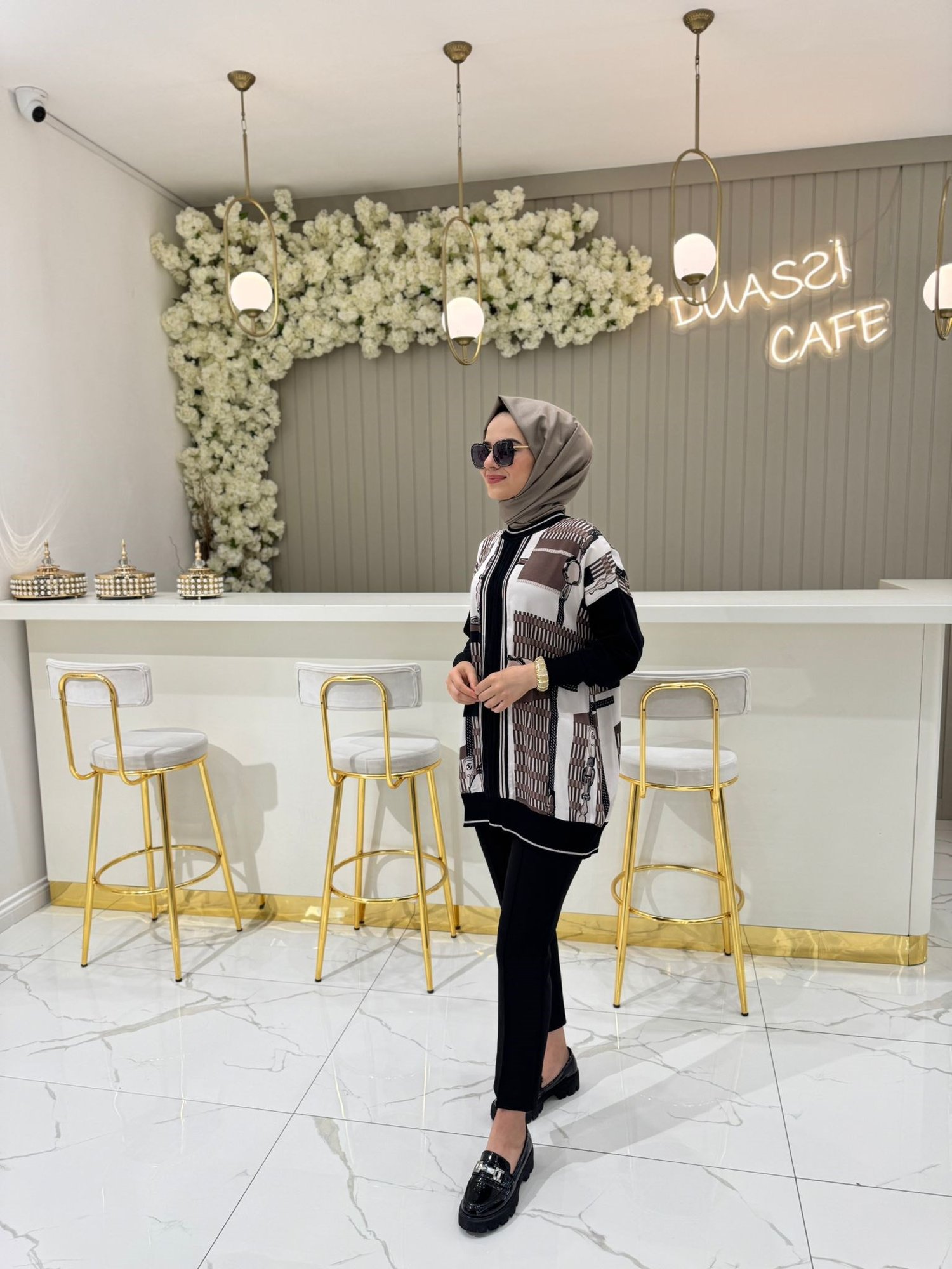 Ghisa 4148 Tunik  - KAHVE