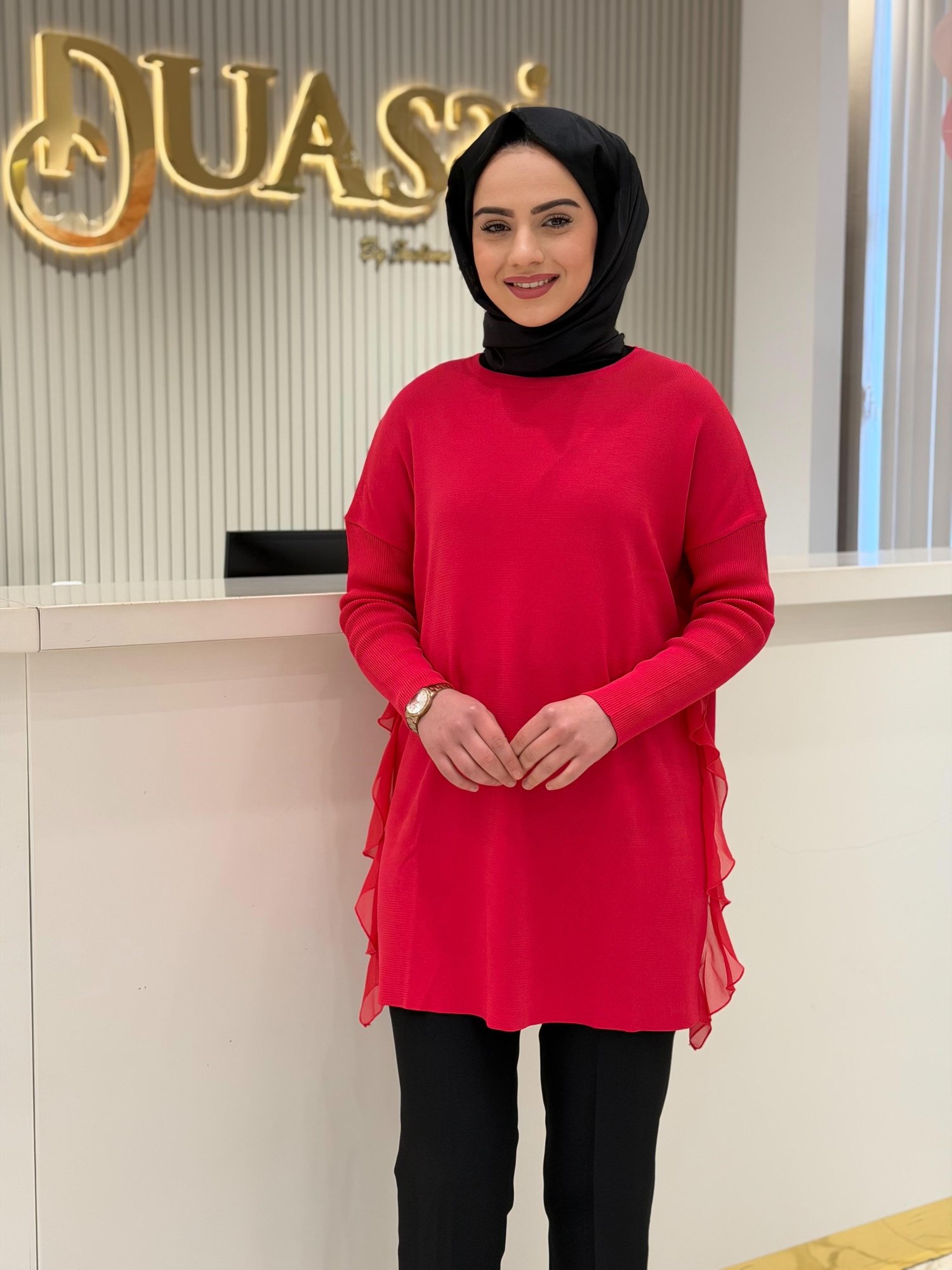Ghisa 4689 Tunik  - Kırmızı