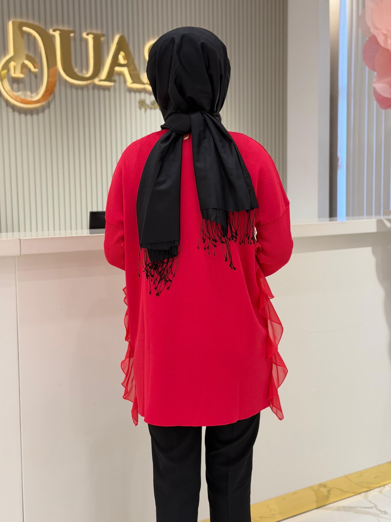 Ghisa 4689 Tunik  - Kırmızı