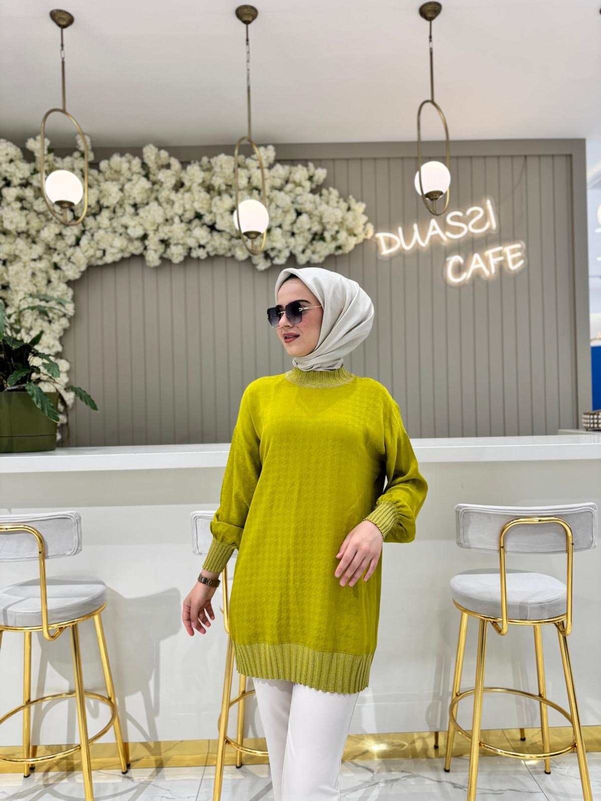 Ghisa 4887 Tunik  - ASİT YEŞİLİ