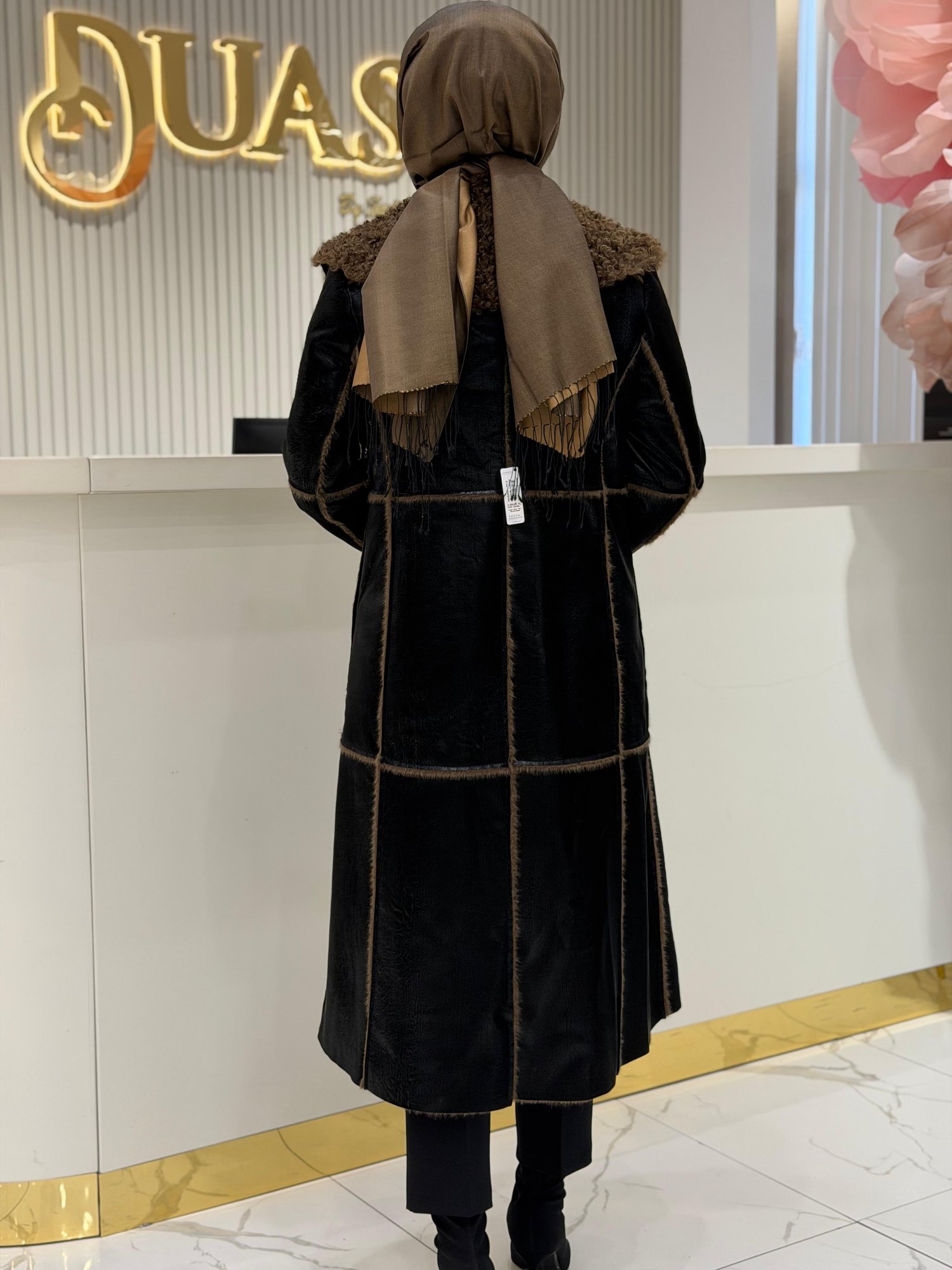 Ghisa 6541 Ghisa Kürk Yaka Deri Kaban