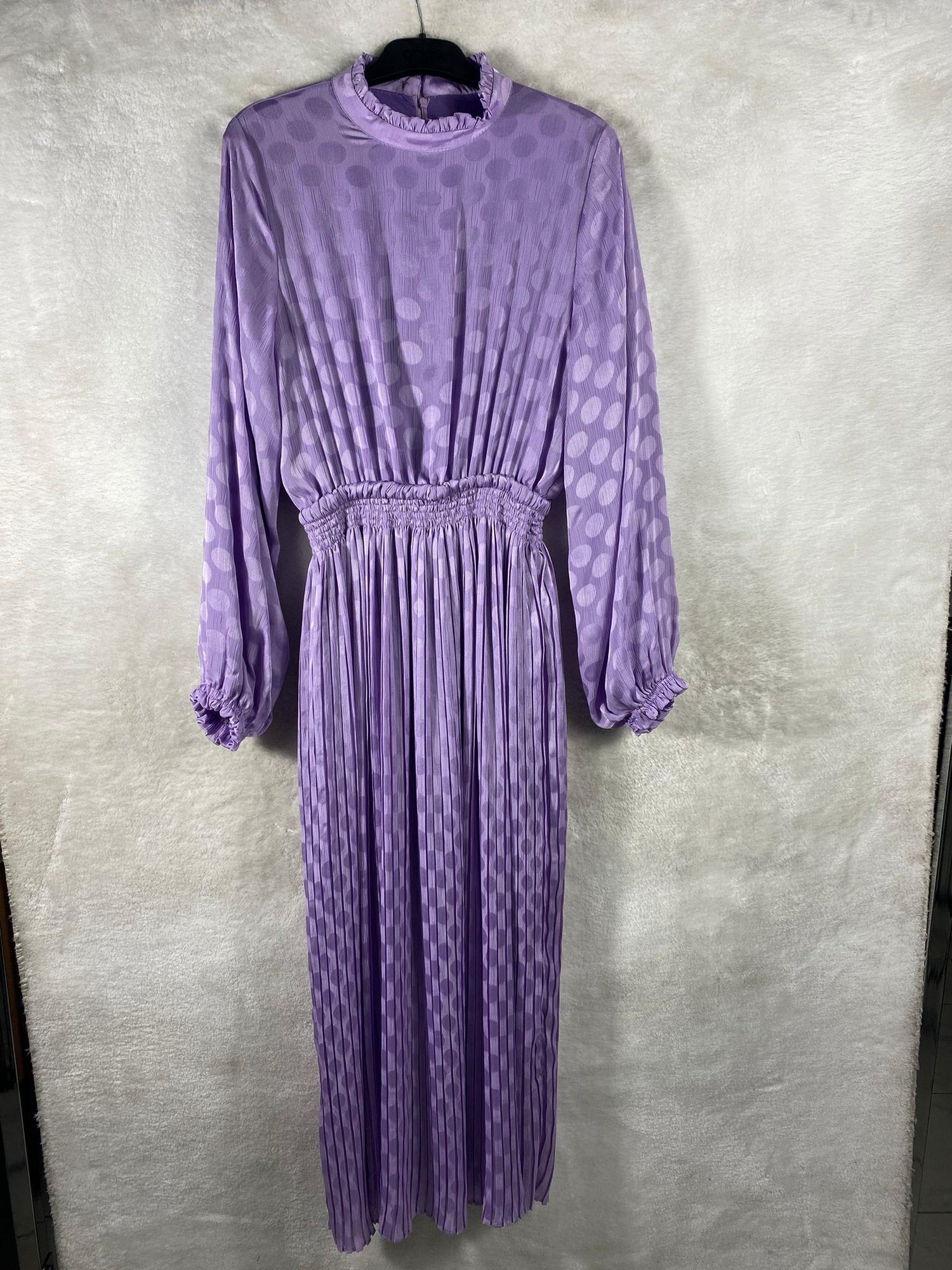 Ghisa Beli Lastikli Elbise 4004 - MOR