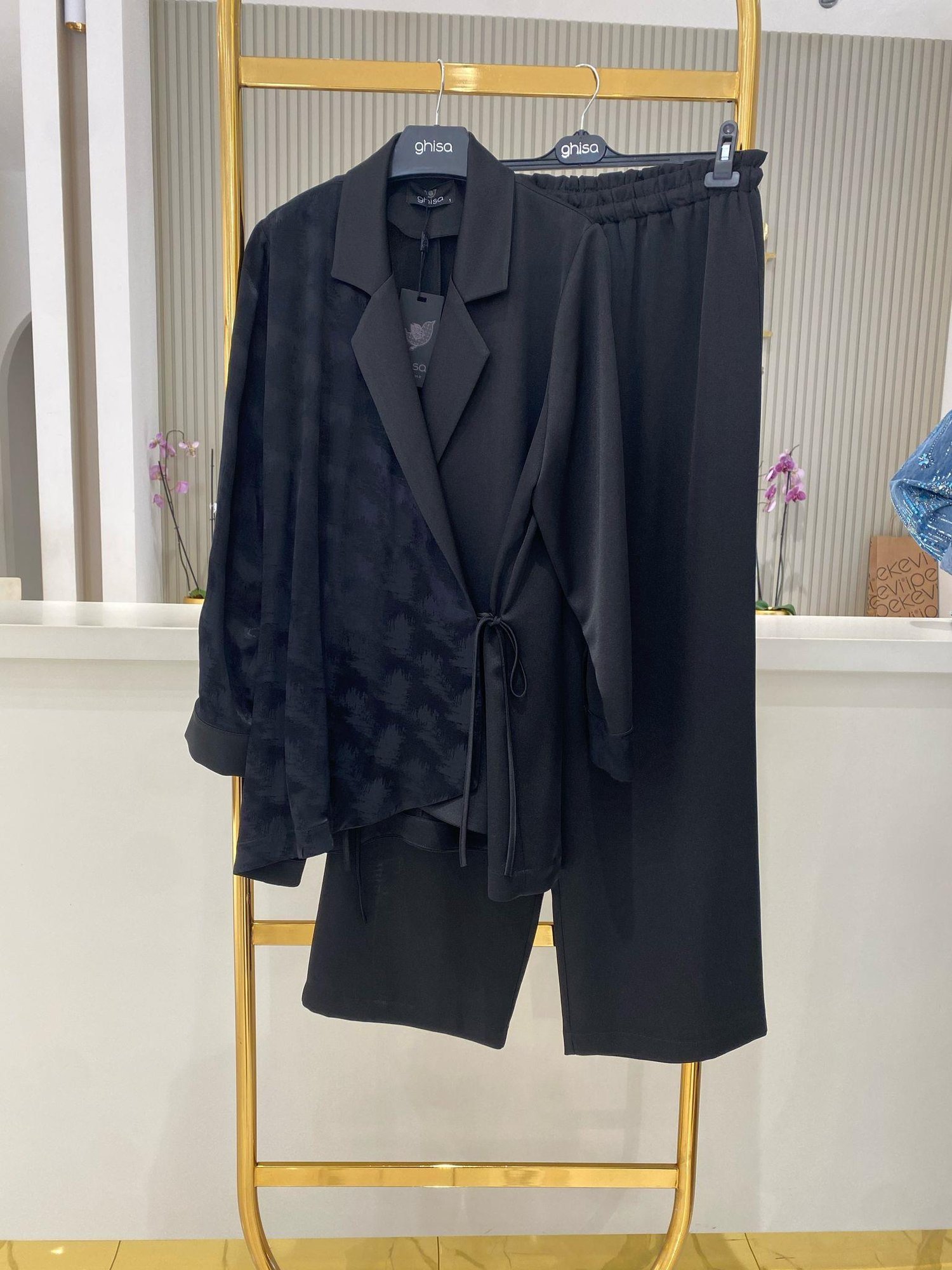 Ghisa Blazer Takım 3069 - SİYAH