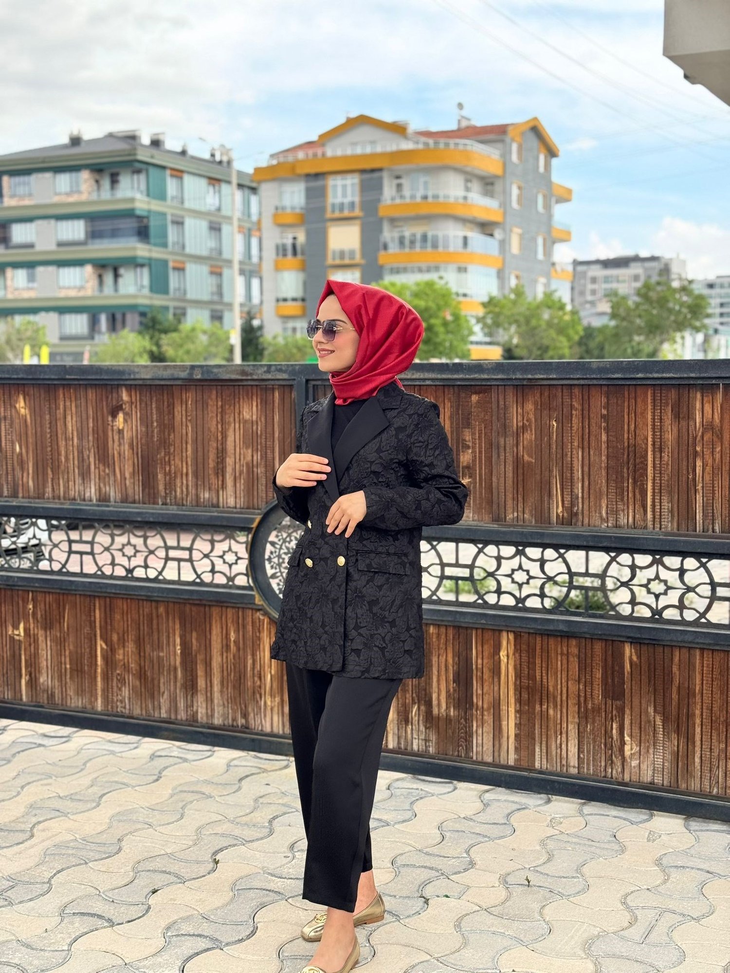 Ghisa Blazer Takım 3110 - SİYAH