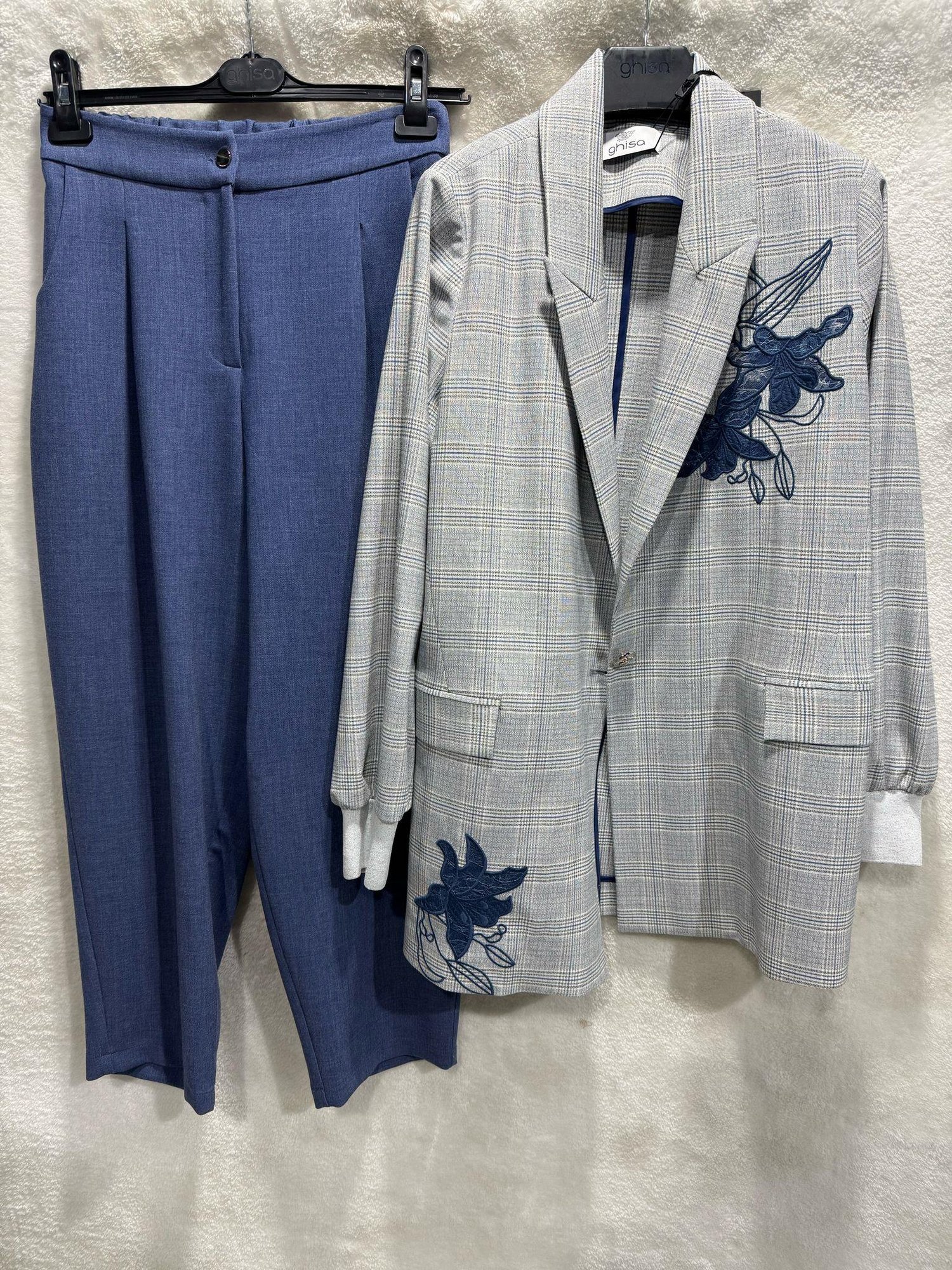 Ghisa Blazer Takım 3940 - MAVİ