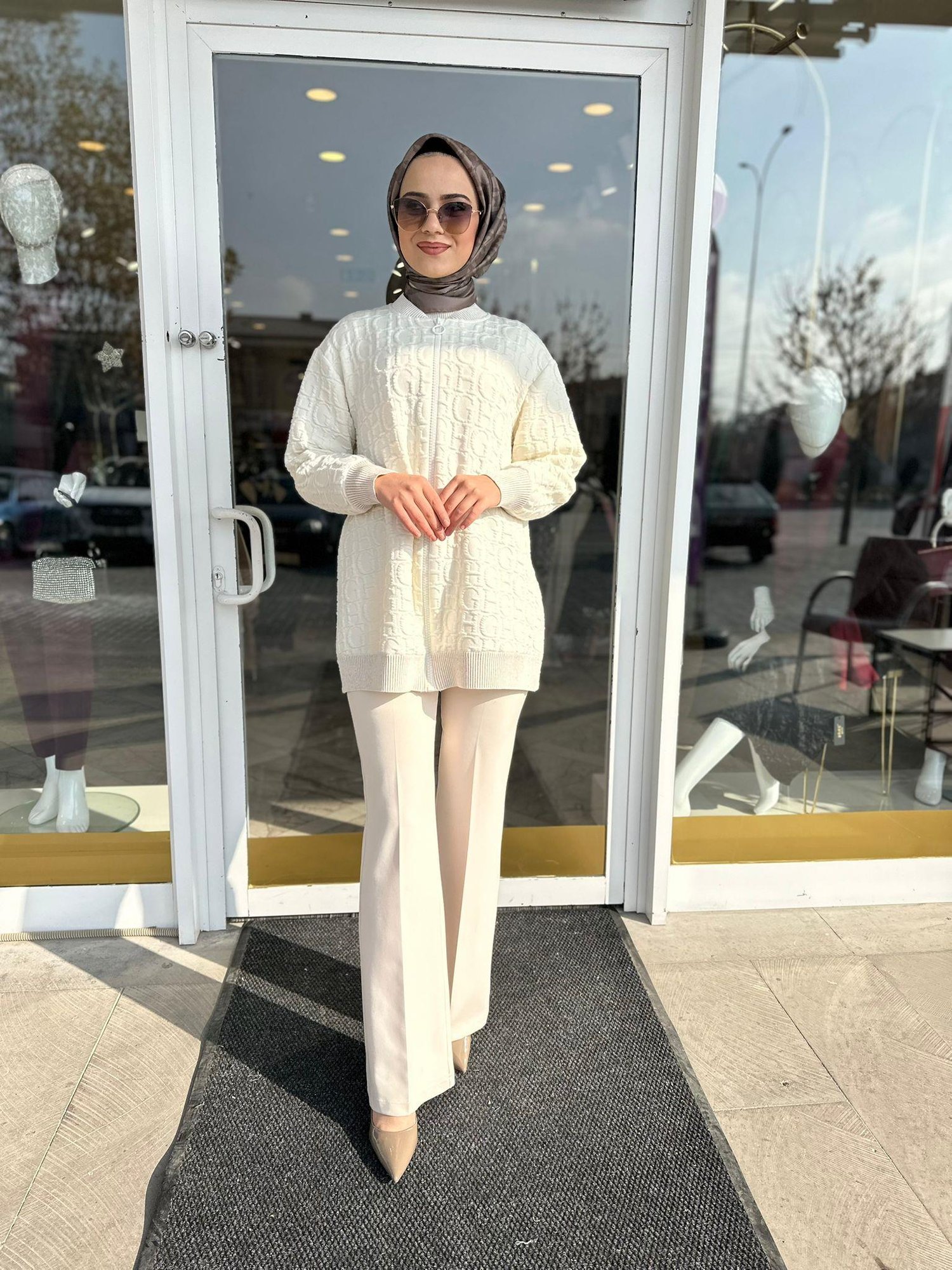 Ghisa Ceket 3018 - EKRU