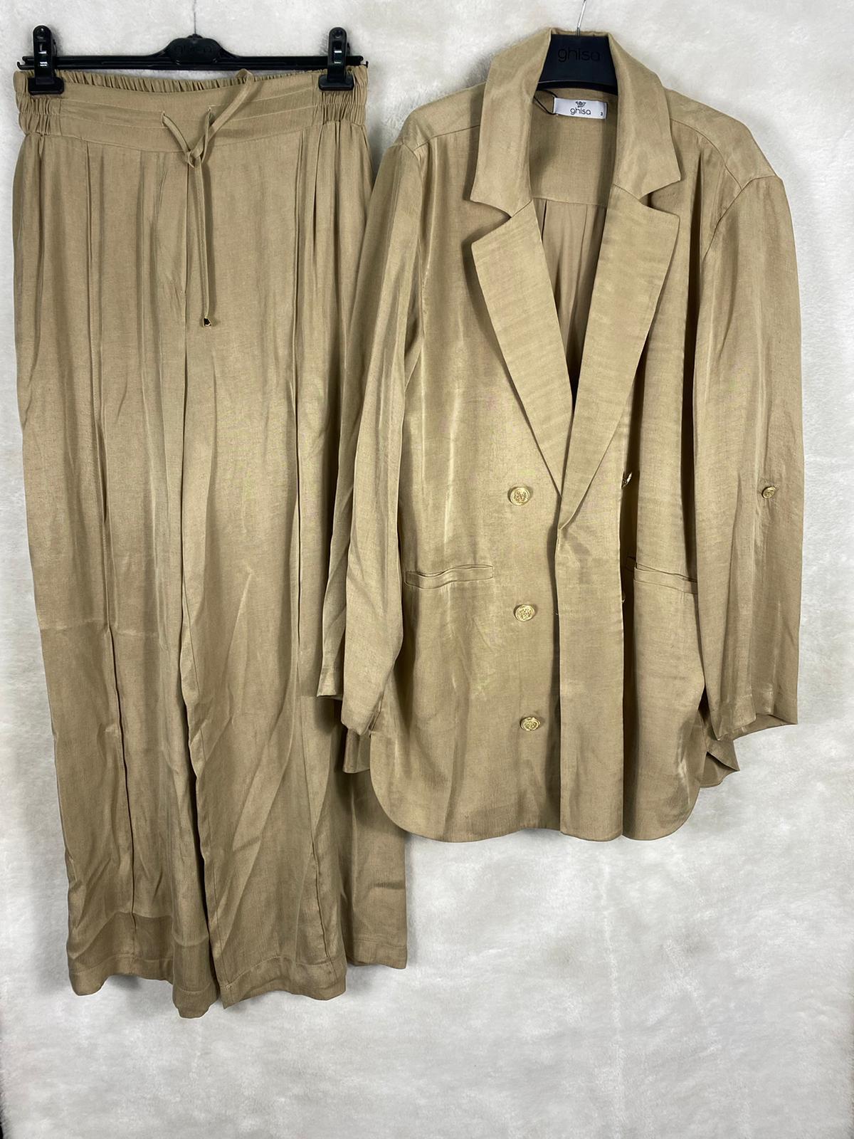 Ghisa Ceket Pantolon Takımı 3595 - CAMEL