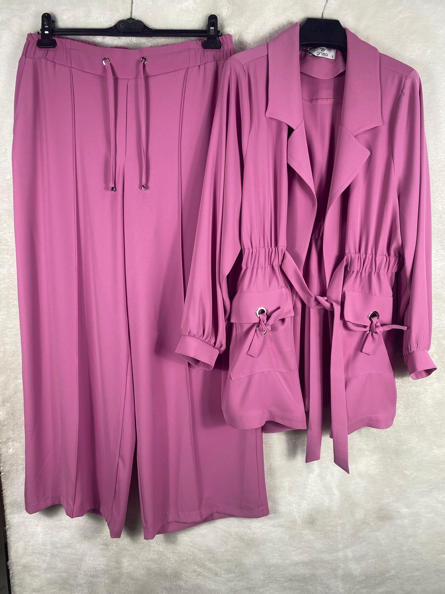 Ghisa Ceket Pantolon Takımı 3860 - PEMBE