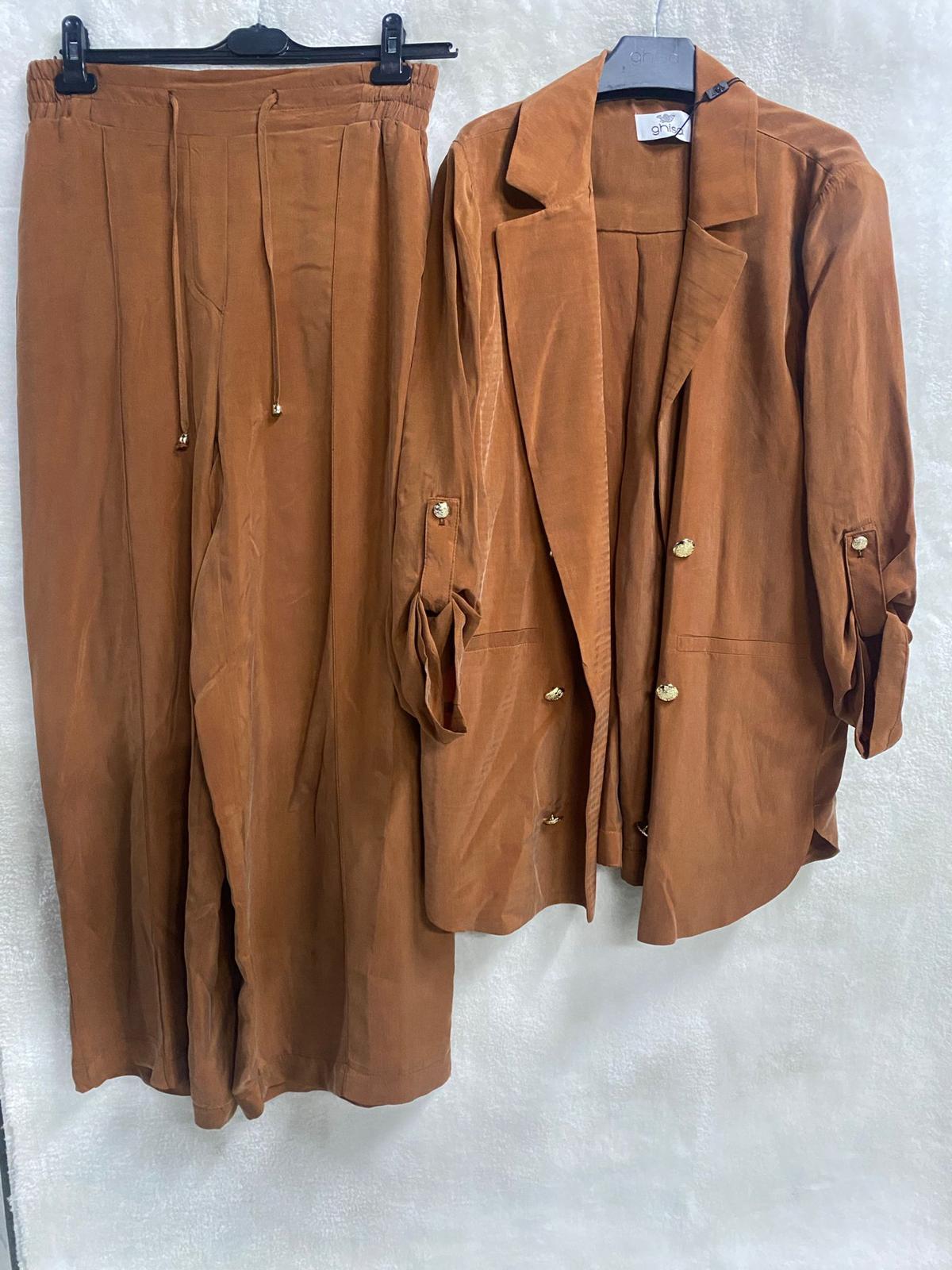 Ghisa Ceket Pantolon Takımı 5950 - Tarçın