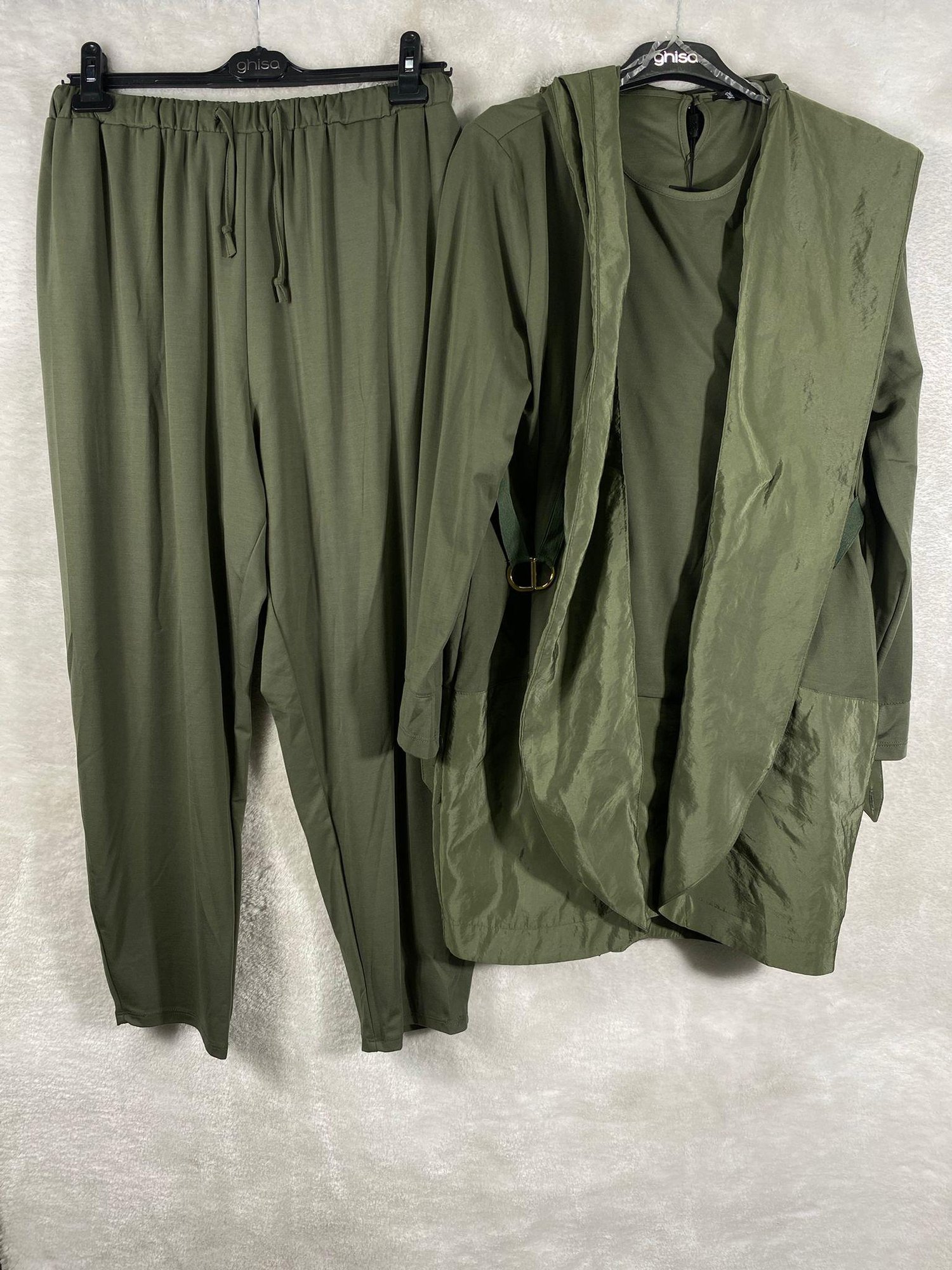 Ghisa Ceket Tunik Pantolon Takımı 3544 - HAKİ