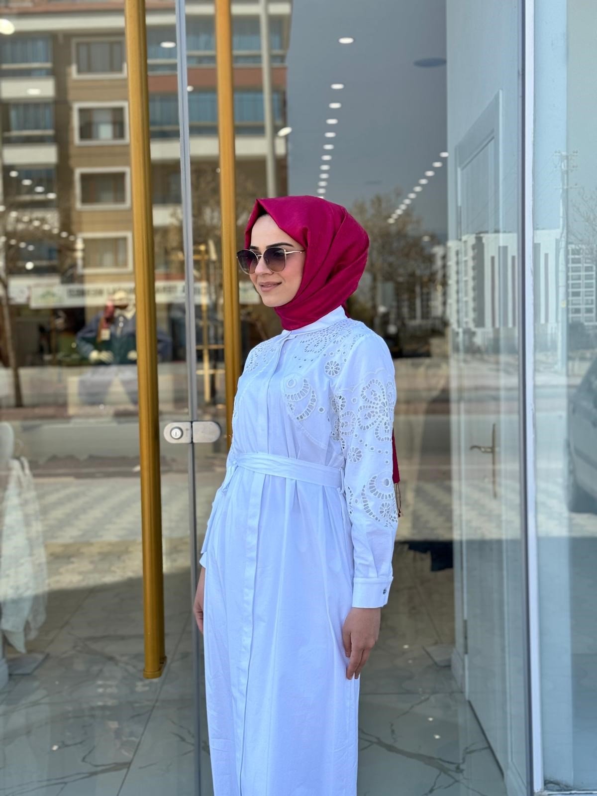 Ghisa Dantel Detaylı Elbise 4681-E - SİYAH