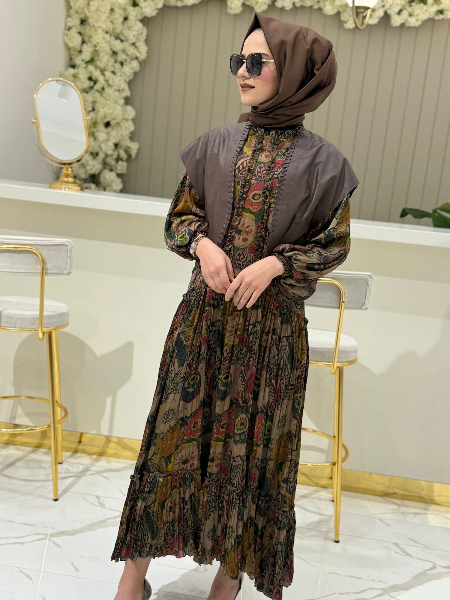 Ghisa Elbise 4768 - KAHVE
