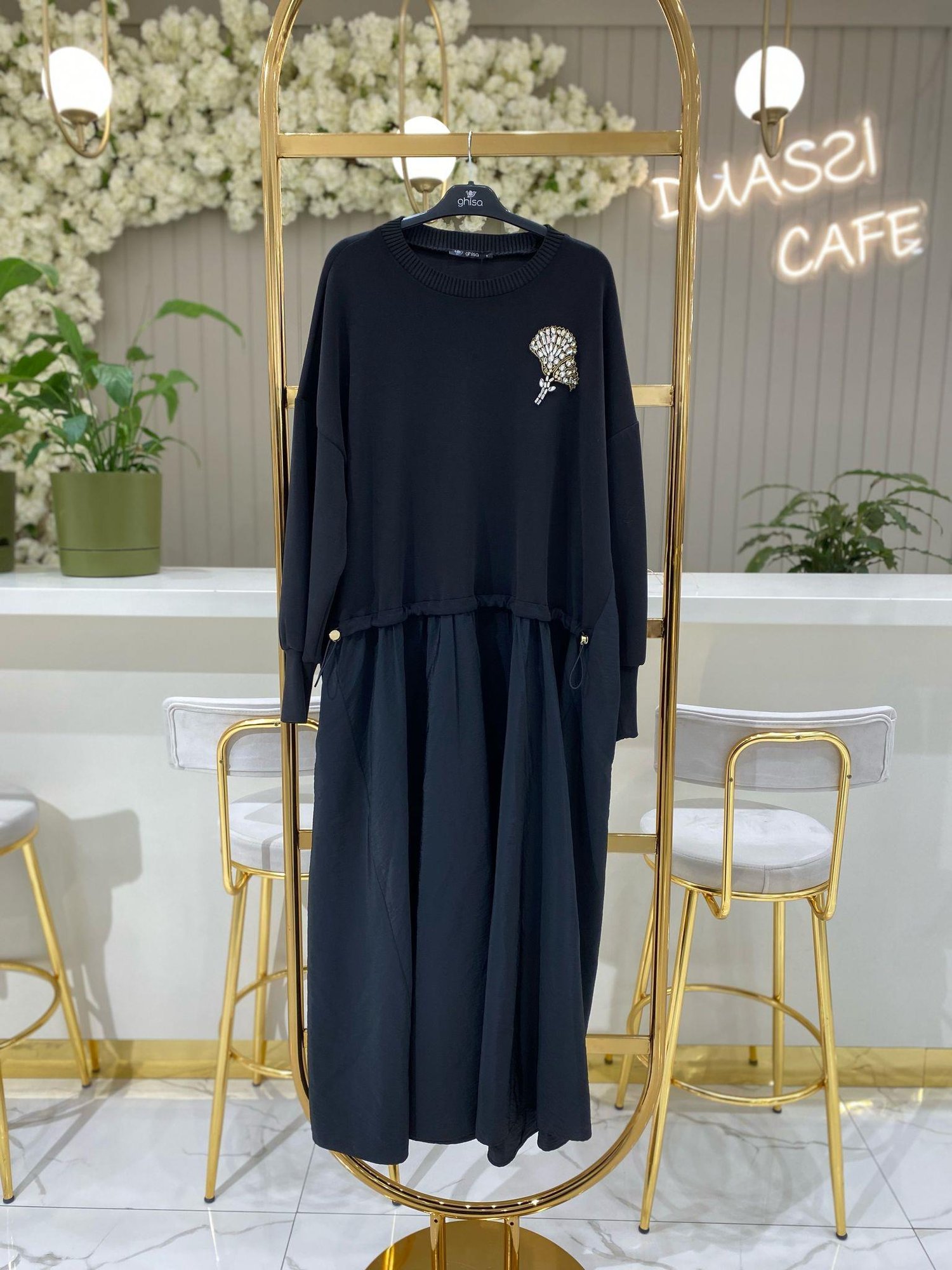 Ghisa Elbise 4959-S - SİYAH