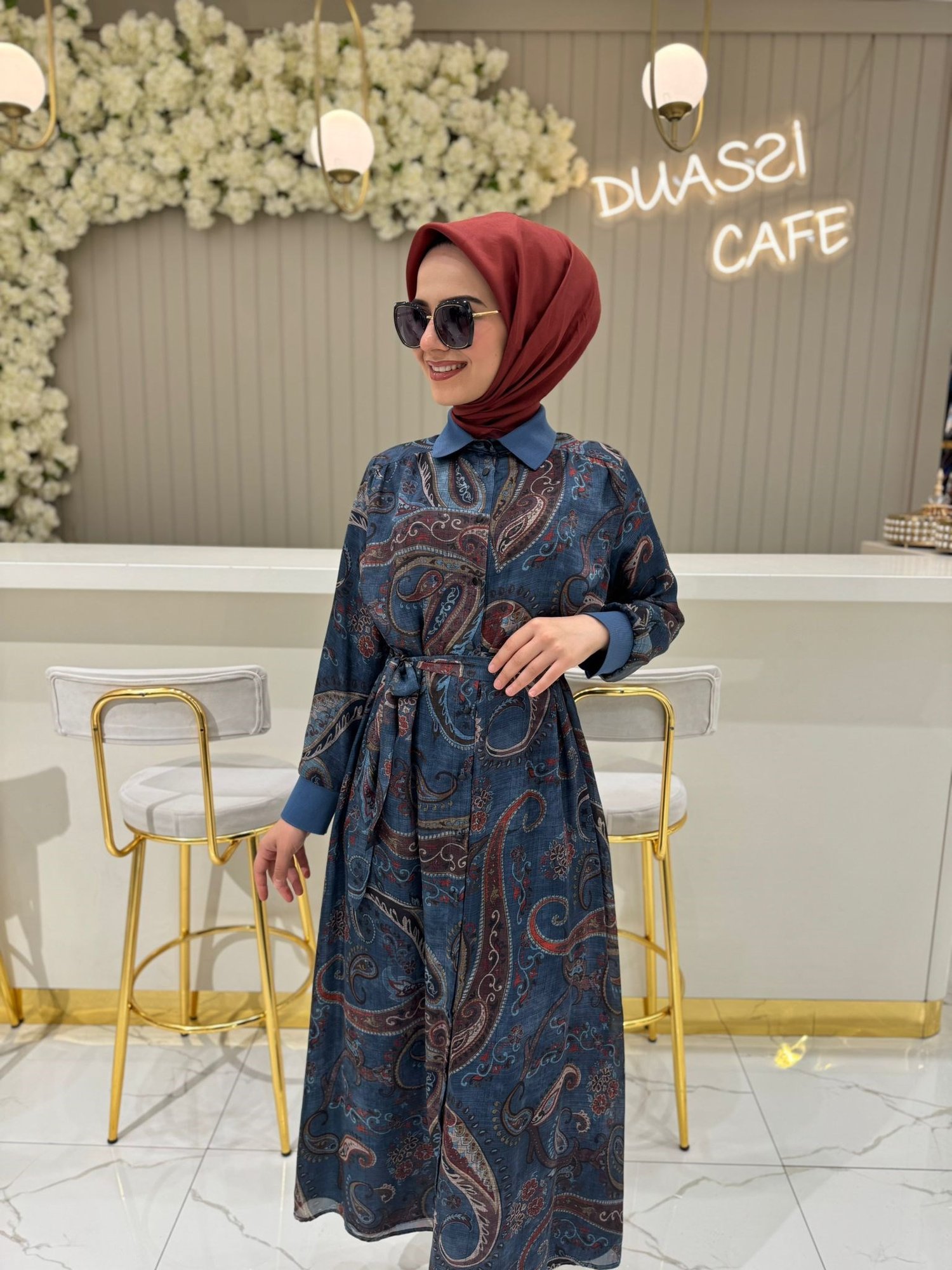 Ghisa Elbise  - LACİVERT