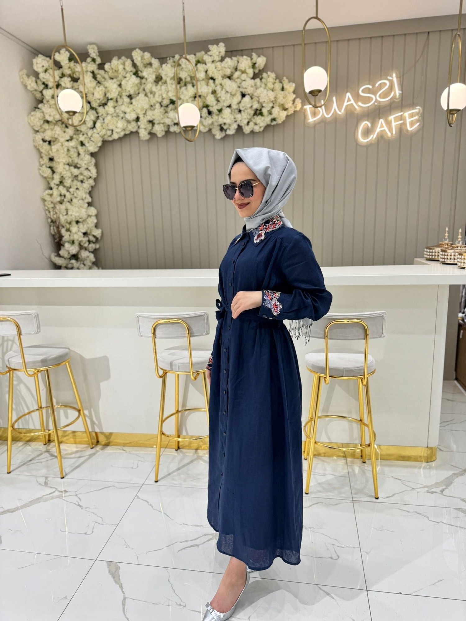 Ghisa Elbise  - LACİVERT