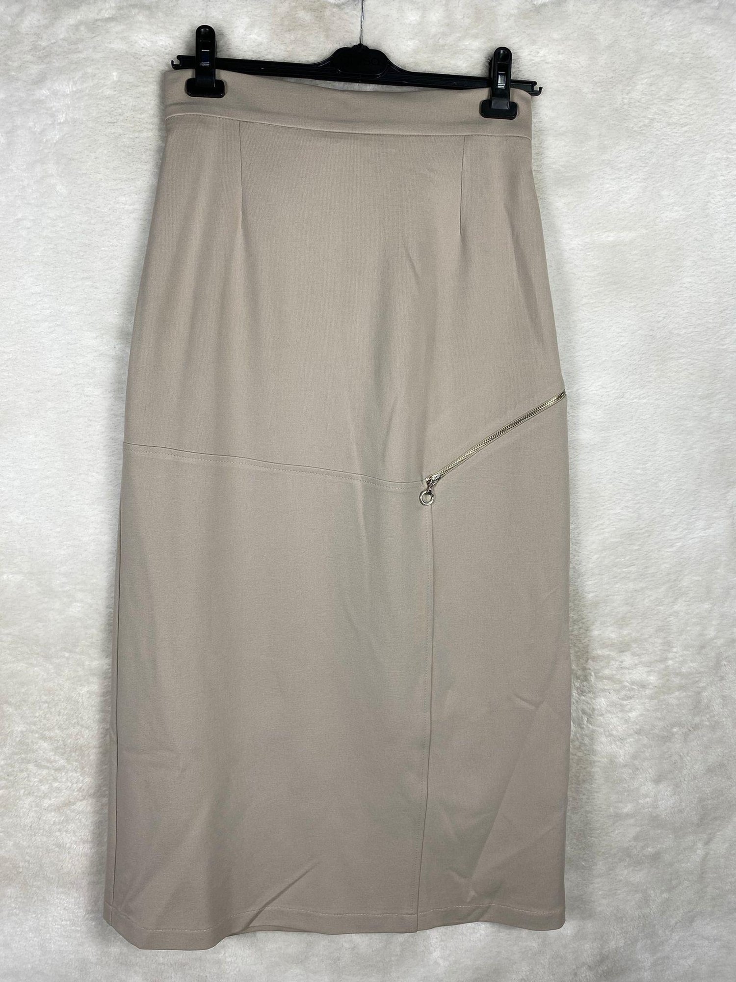 Ghisa Fermuar Detaylı Etek 5253 - TAŞ