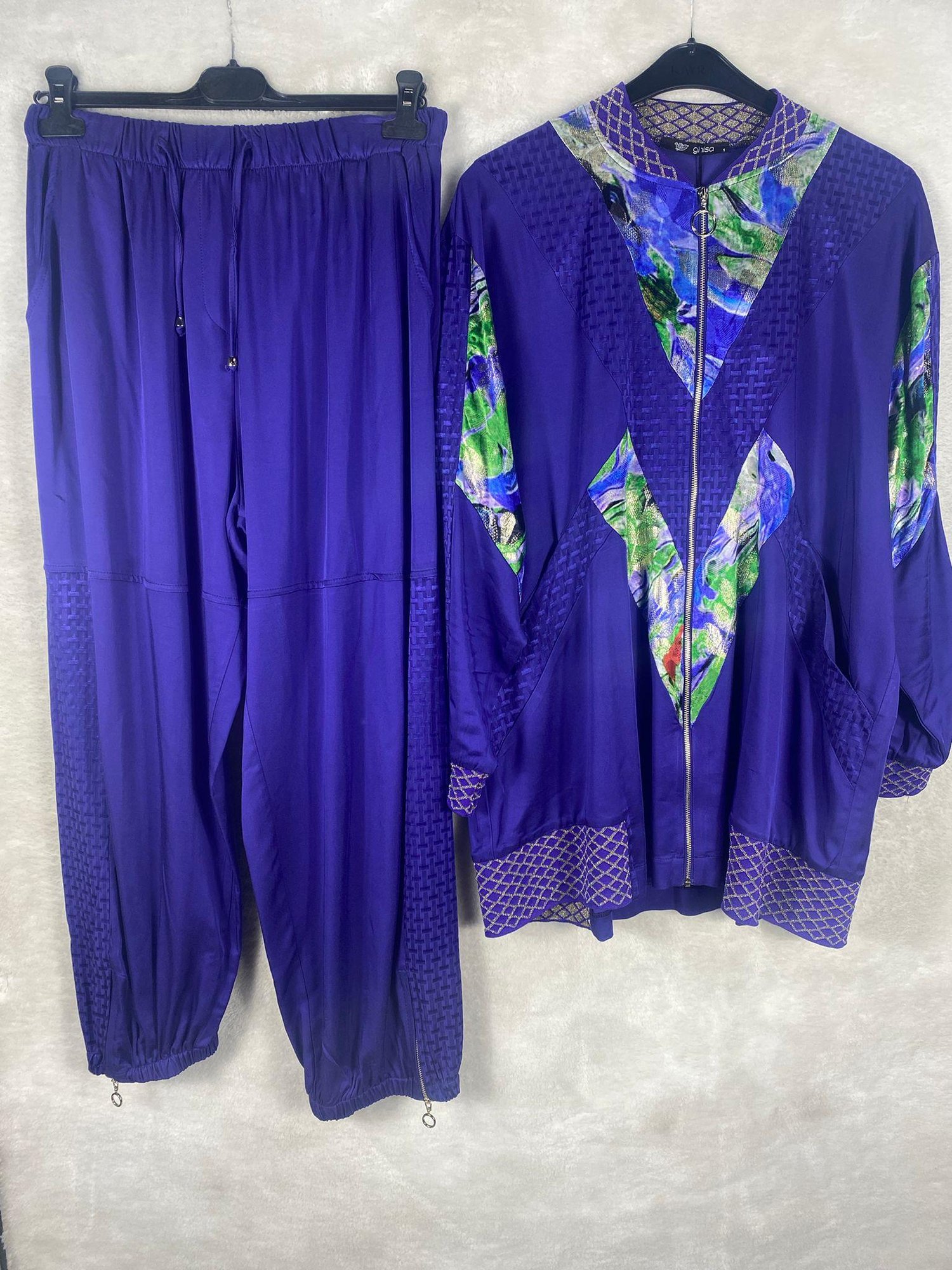 Ghisa Fermuarlı Tunik Pantolon Takımı 4528 - MOR