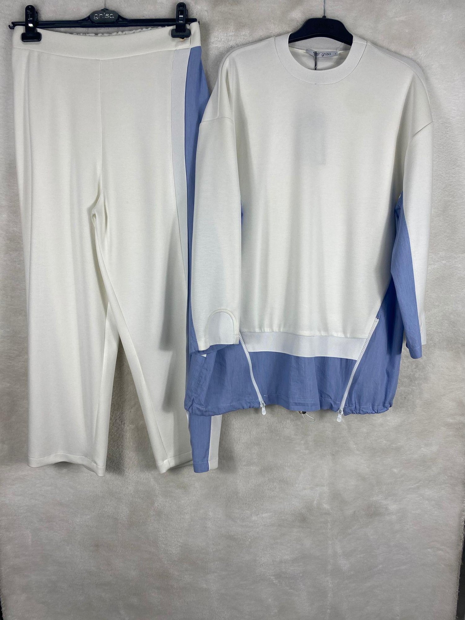 Ghisa Fermuarlı Tunik Pantolon Takımı 4526 - EKRU