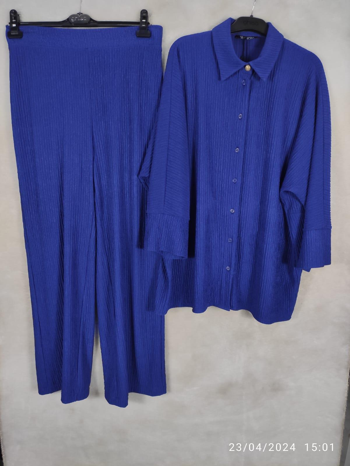Ghisa Gömlek Yaka Tunik Pantolon Takımı 4542 - SAKS