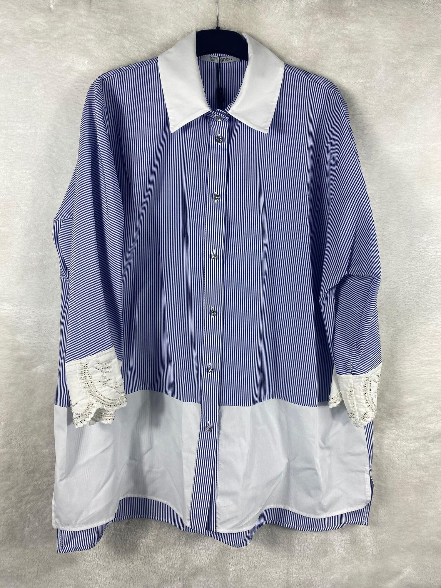 Ghisa İşlemeli Tunik 4671 - LACİVERT