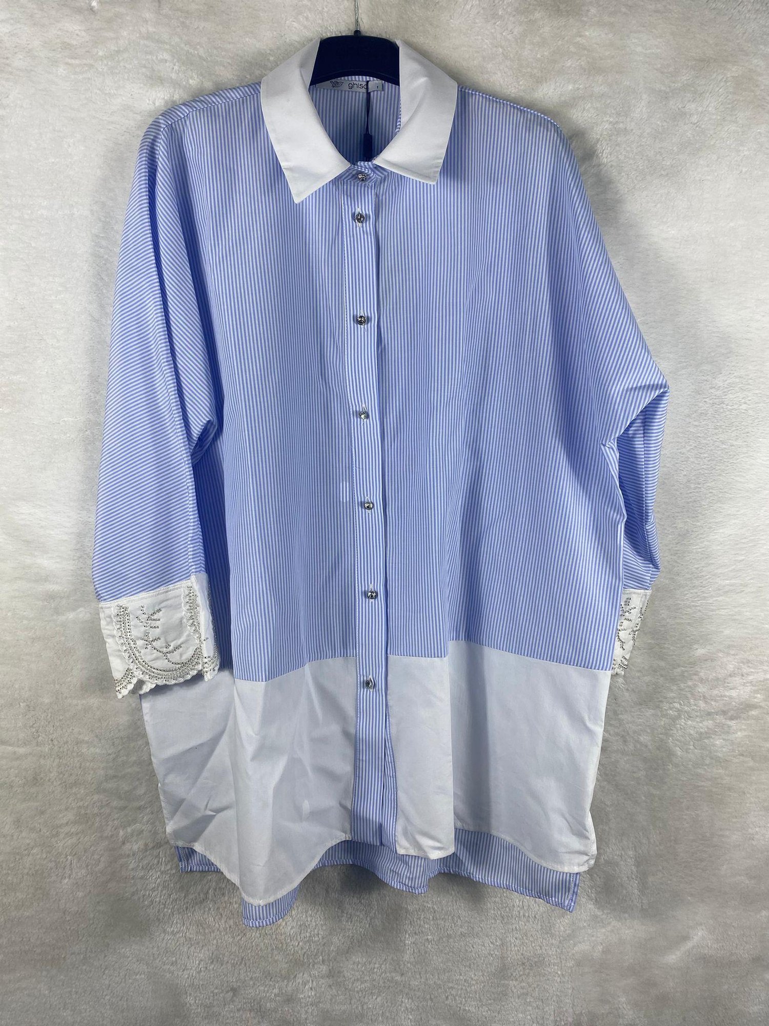 Ghisa İşlemeli Tunik 4671 - MAVİ