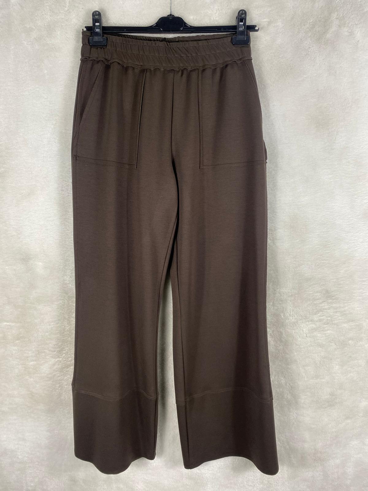 Ghisa Lastikli Pantolon 8039 - KAHVE