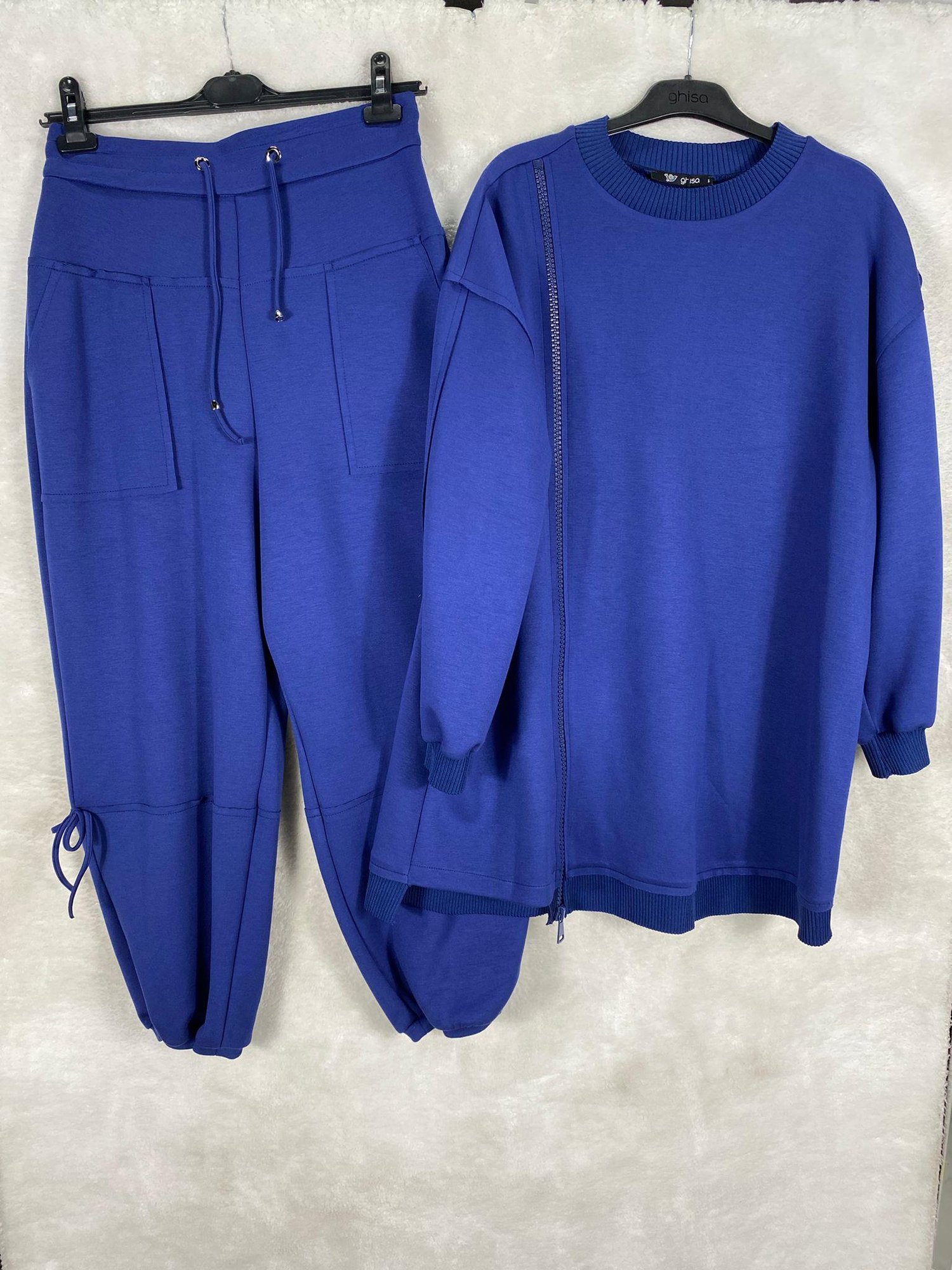 Ghisa Önü Fermuarlı Tunik Pantolon Takımı 4553 - SAKS
