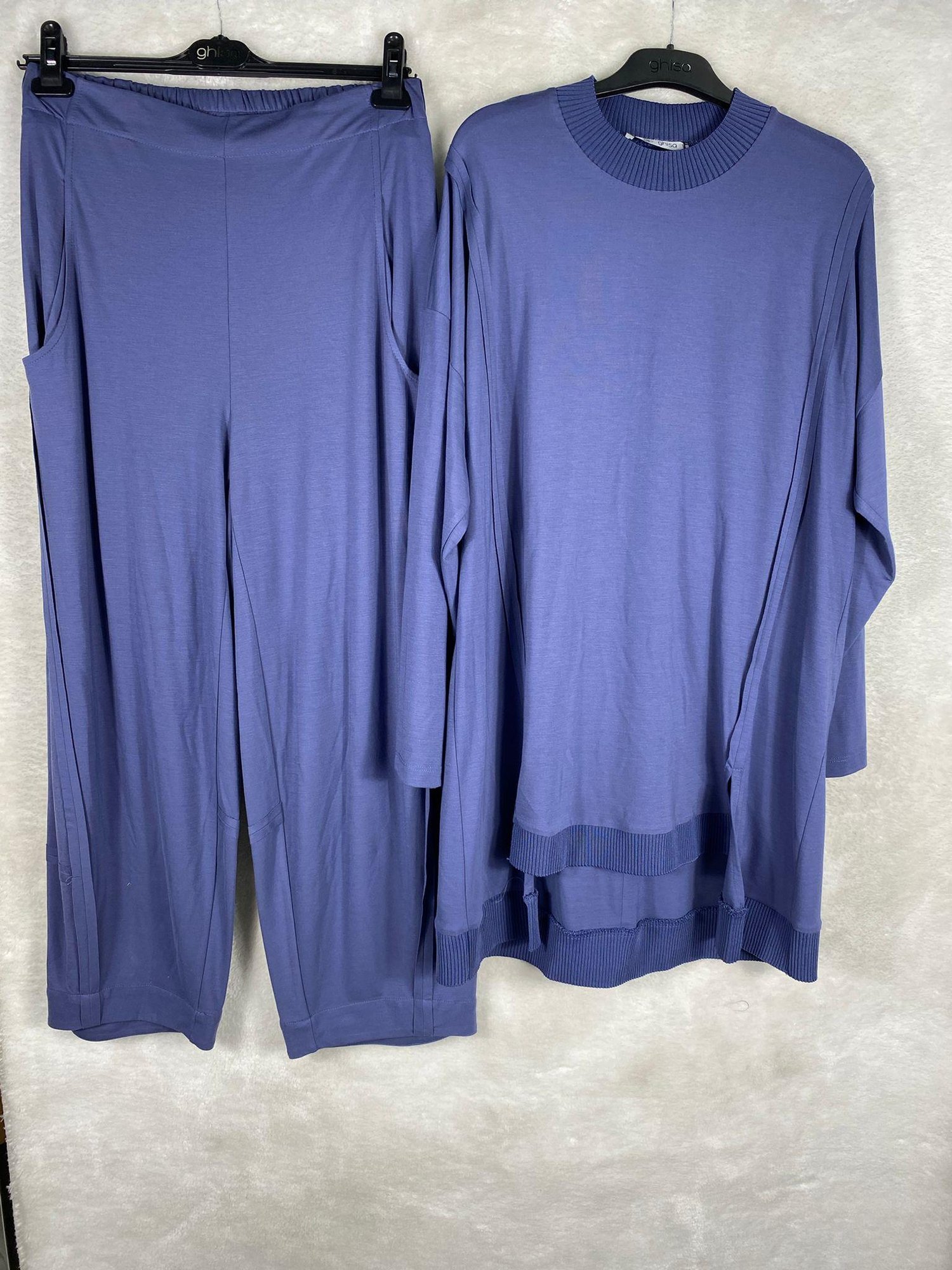 Ghisa Ribana Detaylı Tunik Pantolon Takımı 4554 - MOR