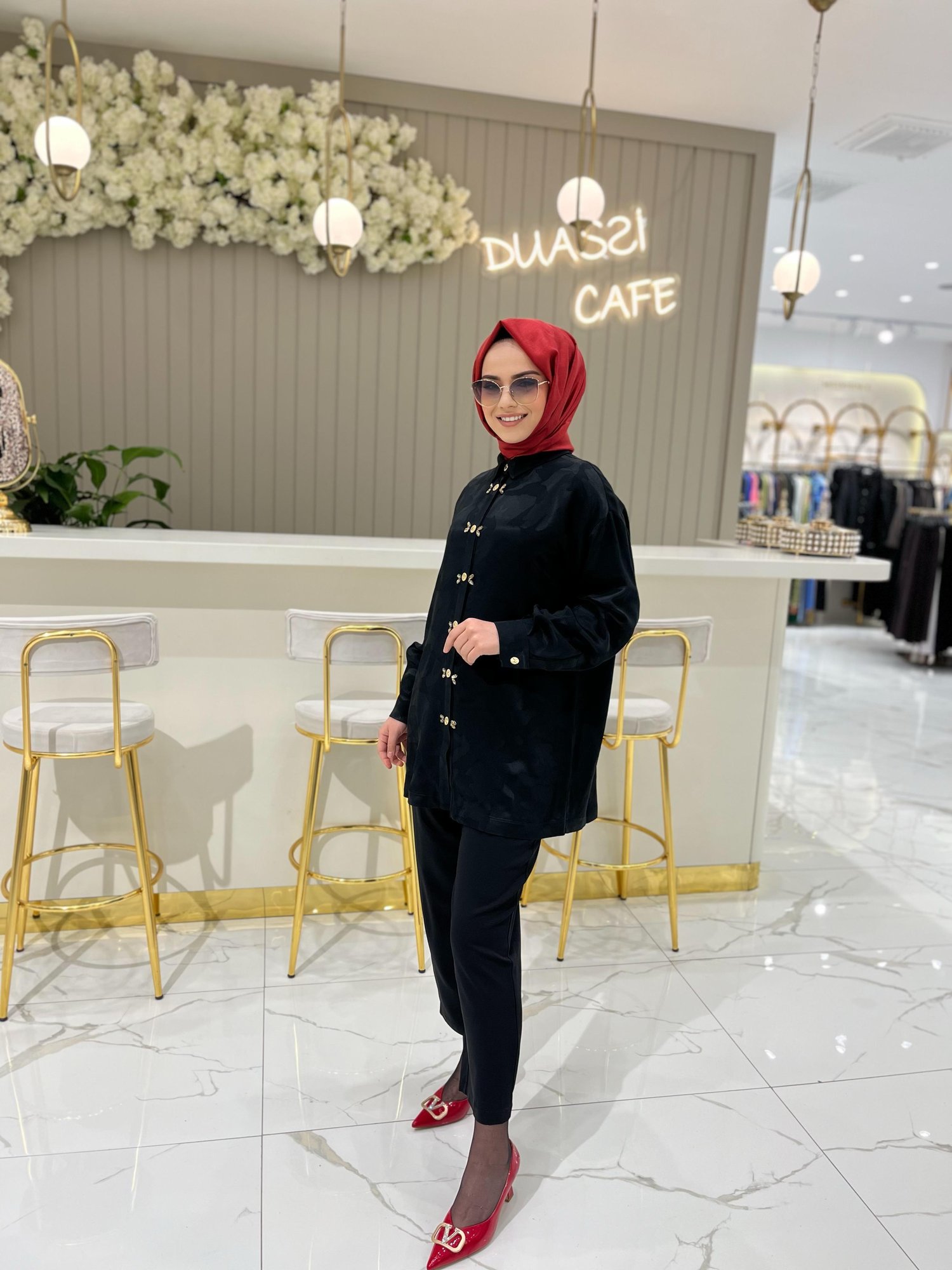 Ghisa Taş Detaylı Takım 4817 - SİYAH