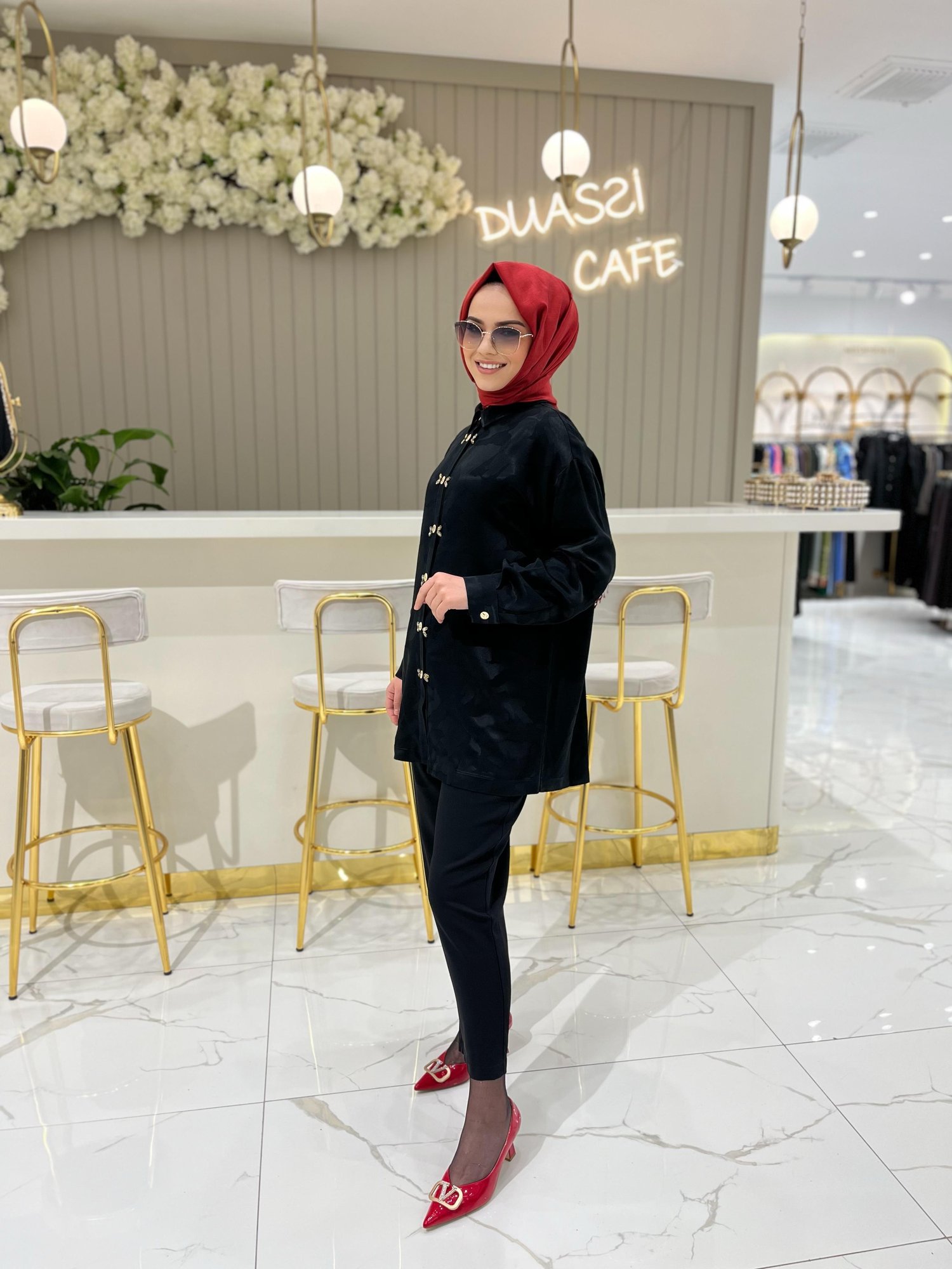 Ghisa Taş Detaylı Takım 4817 - SİYAH