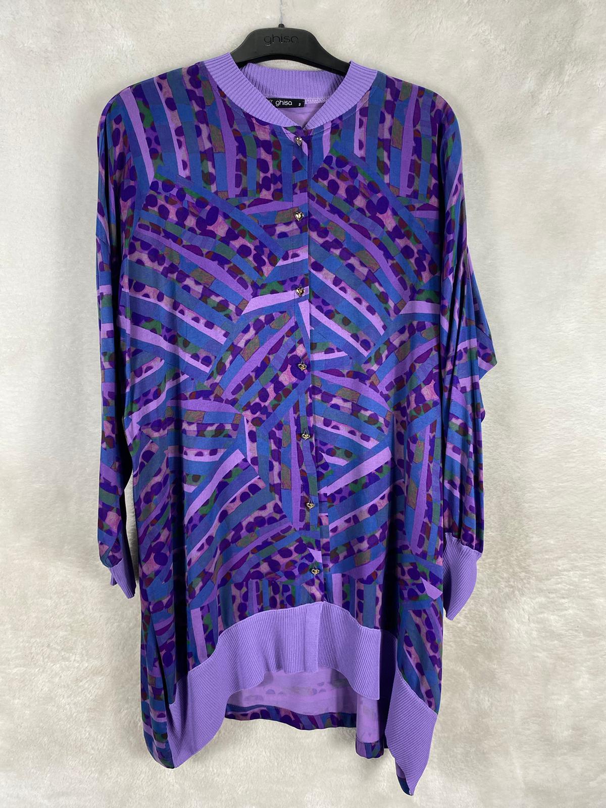 Ghisa Triko Detaylı Tunik 4584 - lila