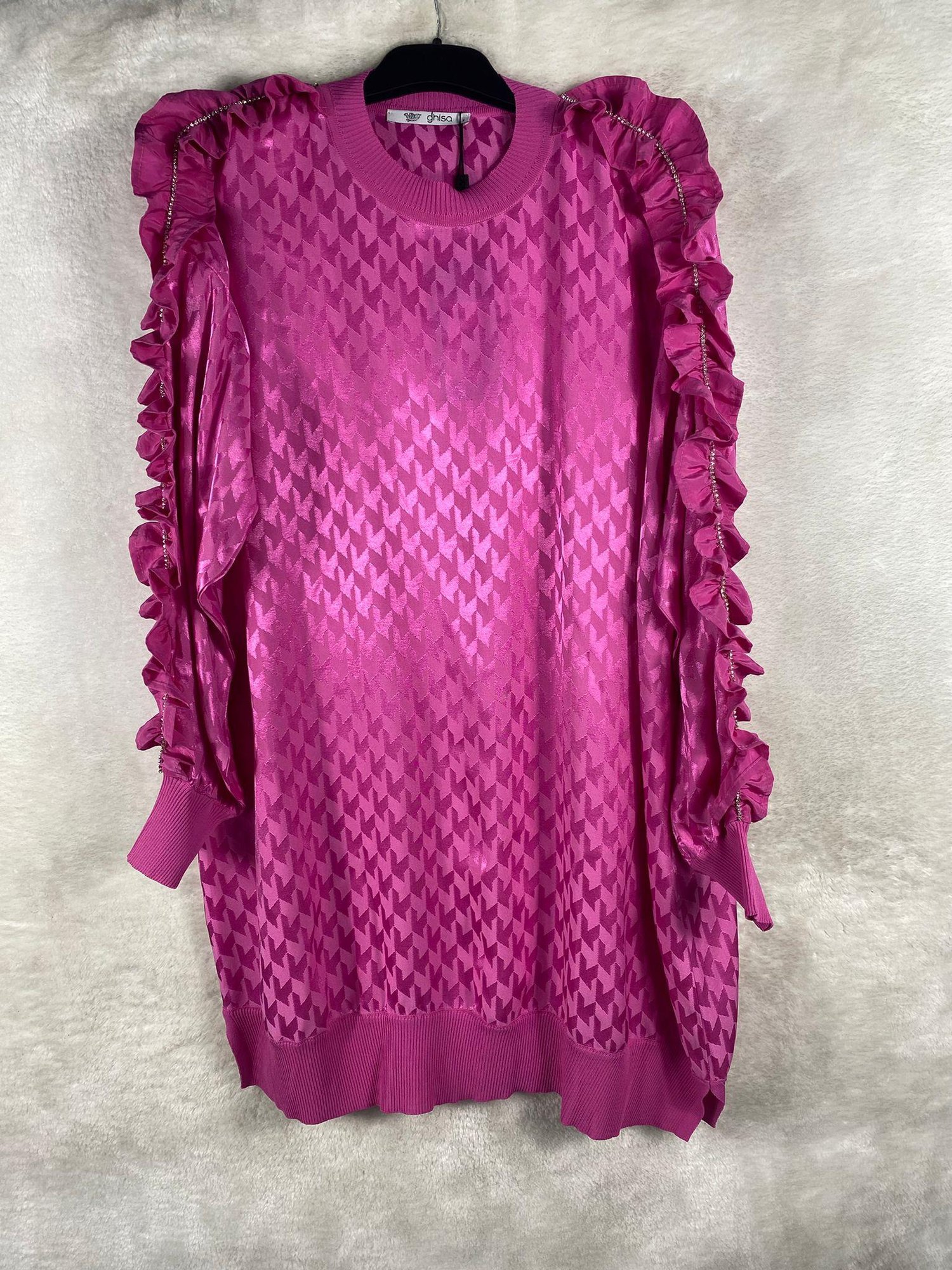 Ghisa Triko Detaylı Tunik 4609 - PEMBE