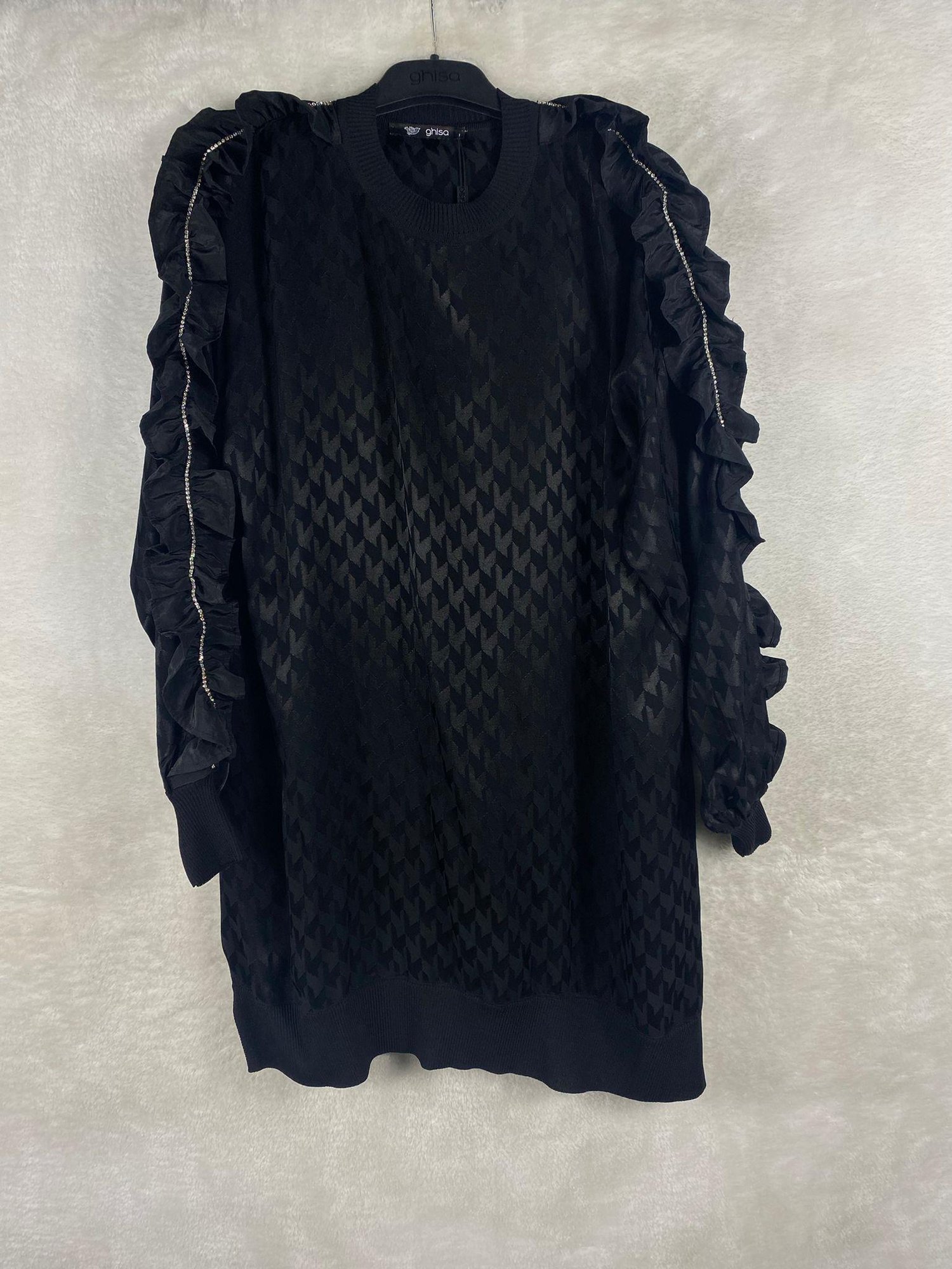 Ghisa Triko Detaylı Tunik 4609 - SİYAH