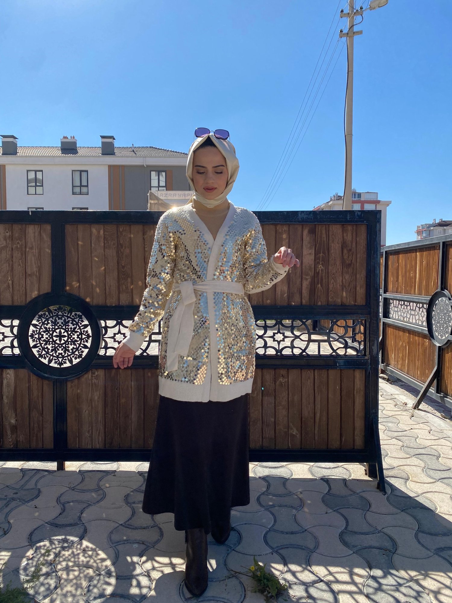 Ghisa Triko Hırka 1414 - EKRU