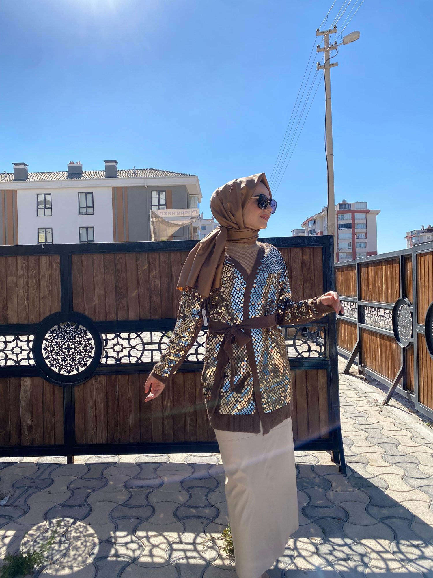 Ghisa Triko Hırka 1414 - KAHVE