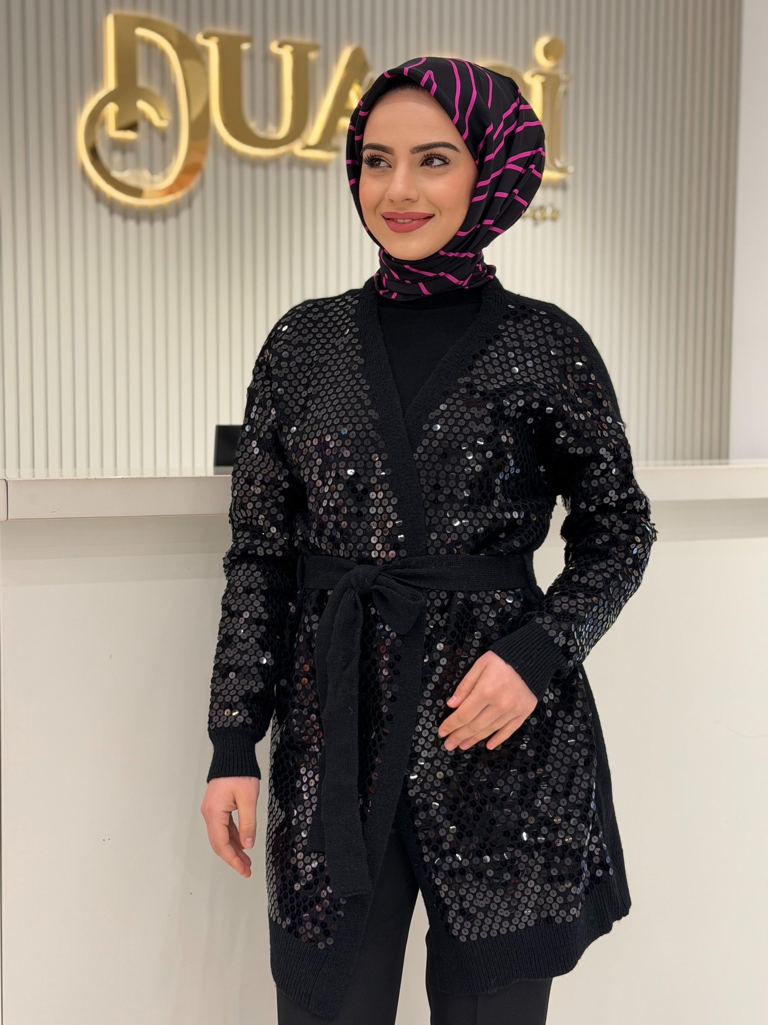 Ghisa Triko Hırka 1414 - SİYAH