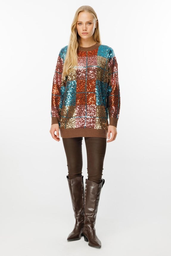 Ghisa Triko Tunik 1443 - KAHVE