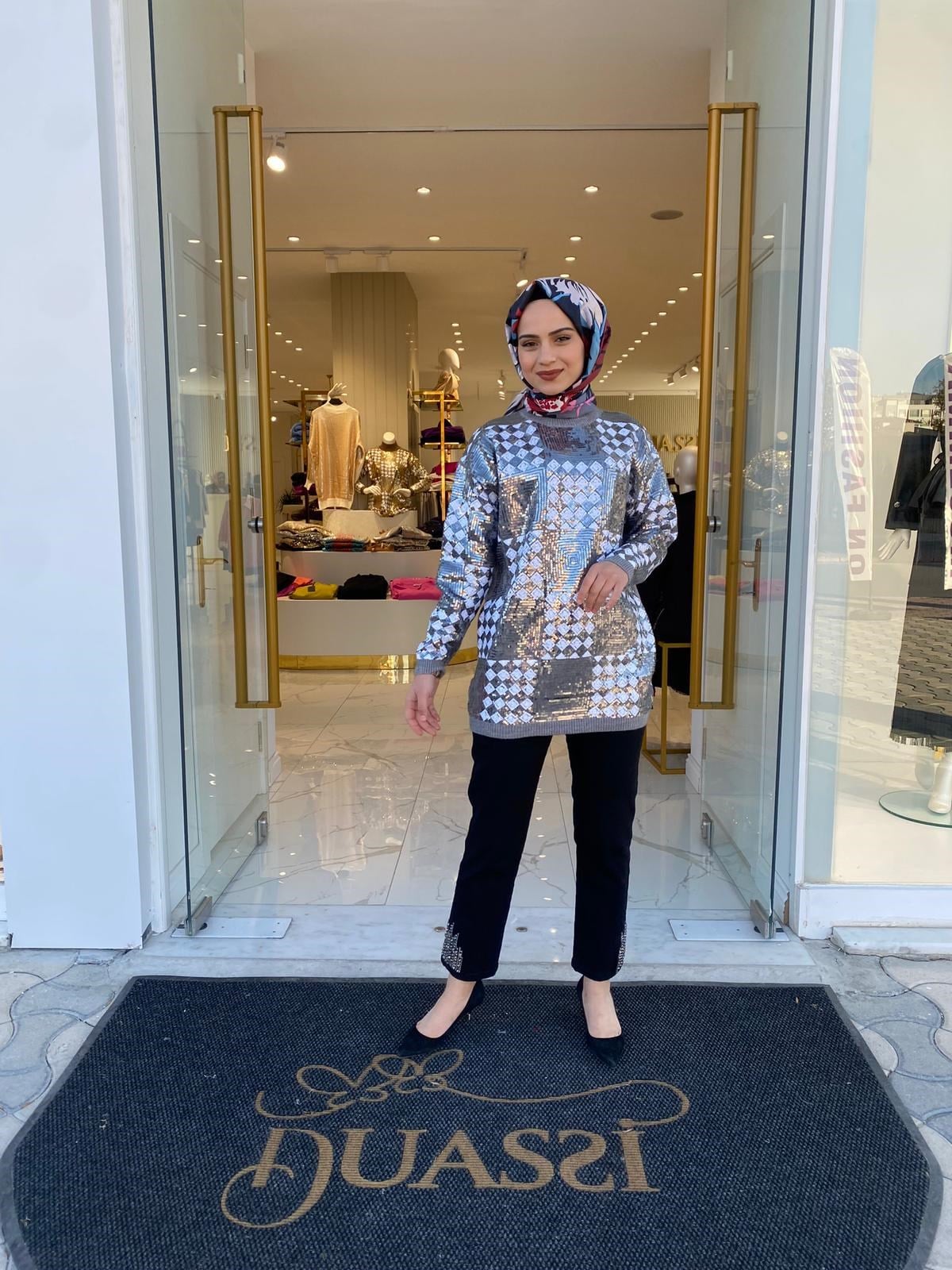 Ghisa Triko Tunik 1466 - GRİ