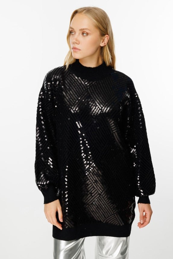 Ghisa Triko Tunik 1519 - SİYAH