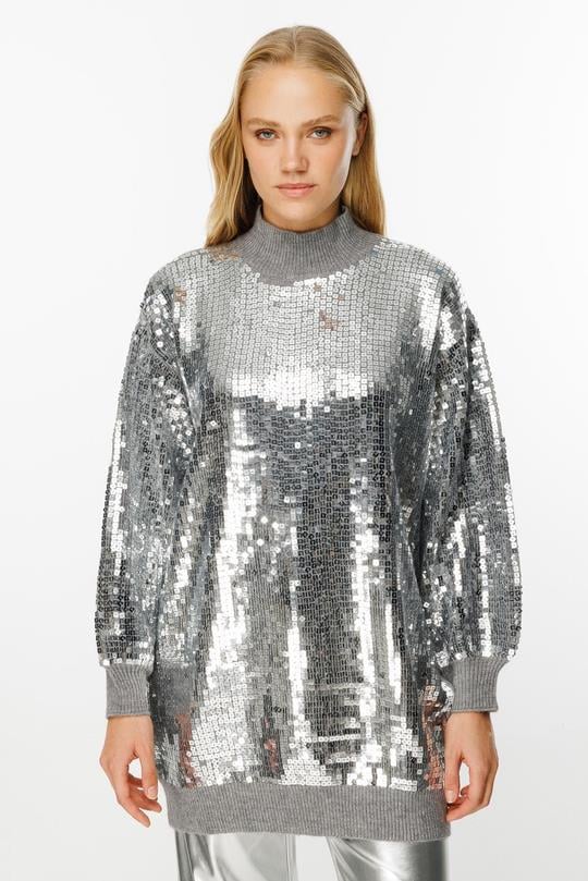 Ghisa Triko Tunik 2087 - GRİ