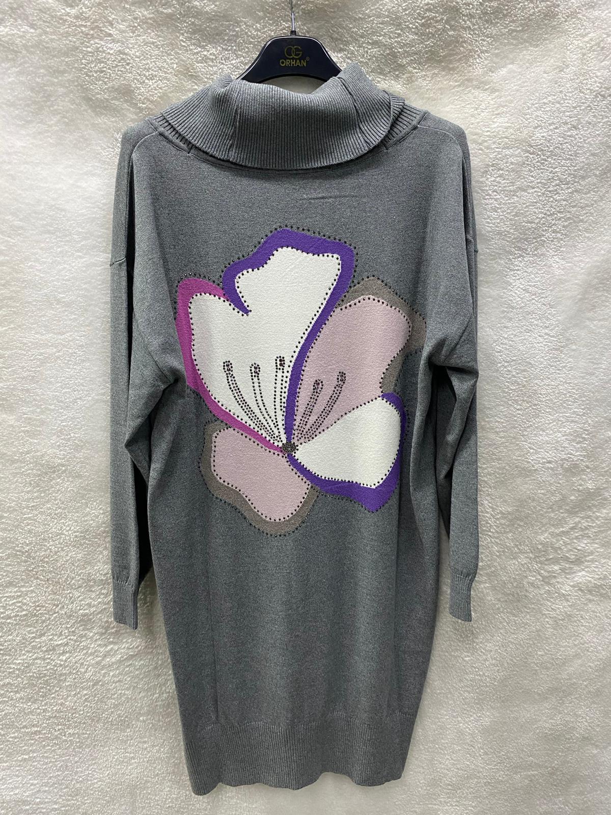Ghisa Triko Tunik 4654 - GRİ