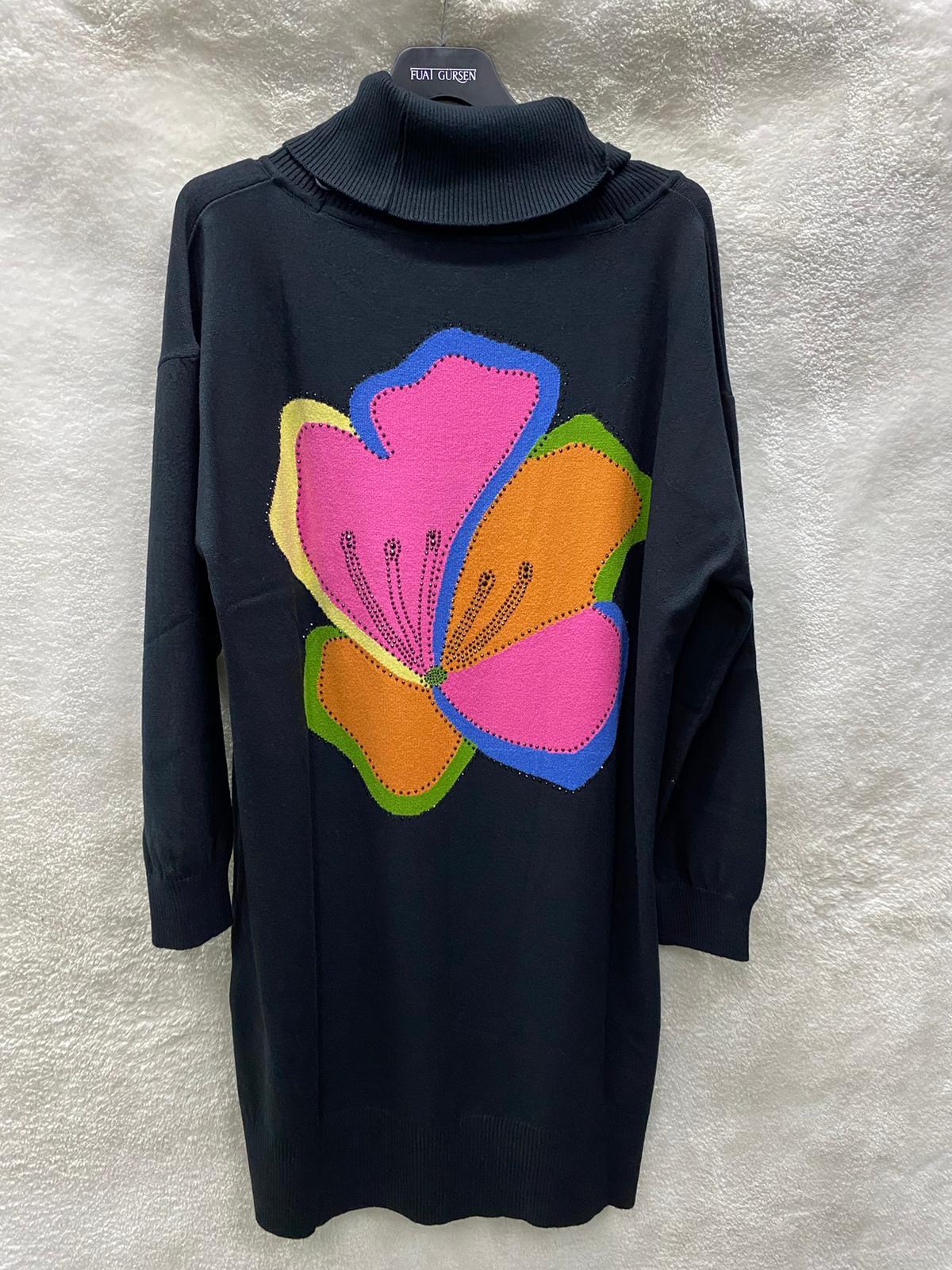 Ghisa Triko Tunik 4654 - SİYAH