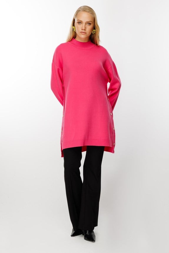 Ghisa Triko Tunik 4656 - fuşya