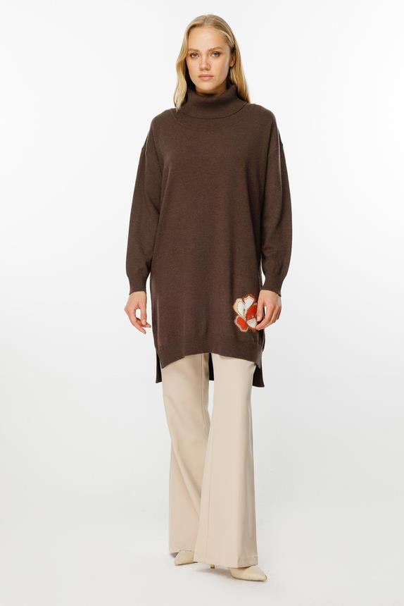 Ghisa Triko Tunik 4656 - KAHVE