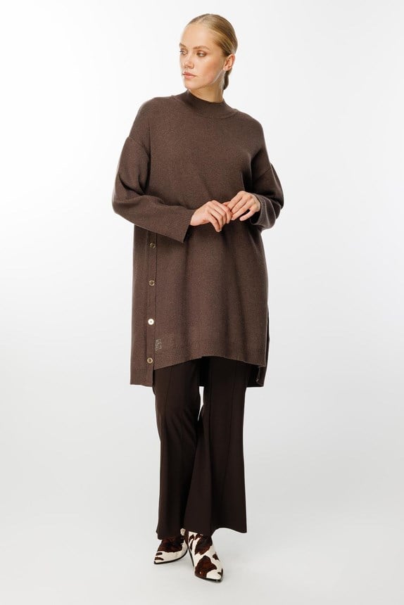 Ghisa Triko Tunik 4656 - KAHVE
