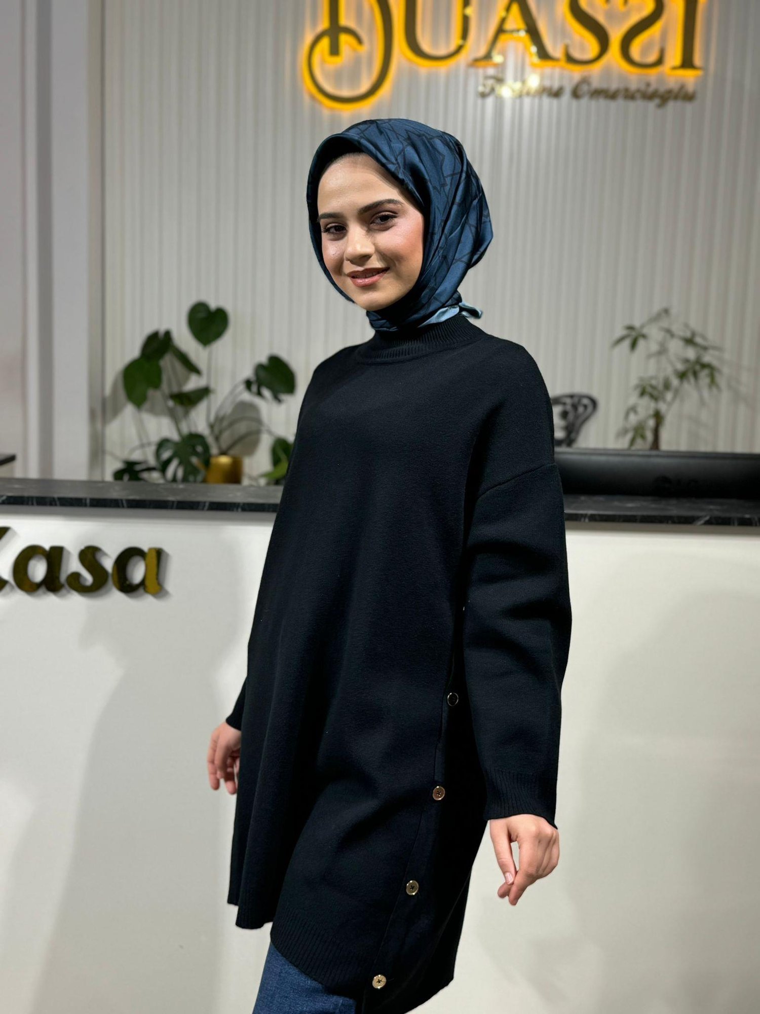 Ghisa Triko Tunik 4656 - SİYAH