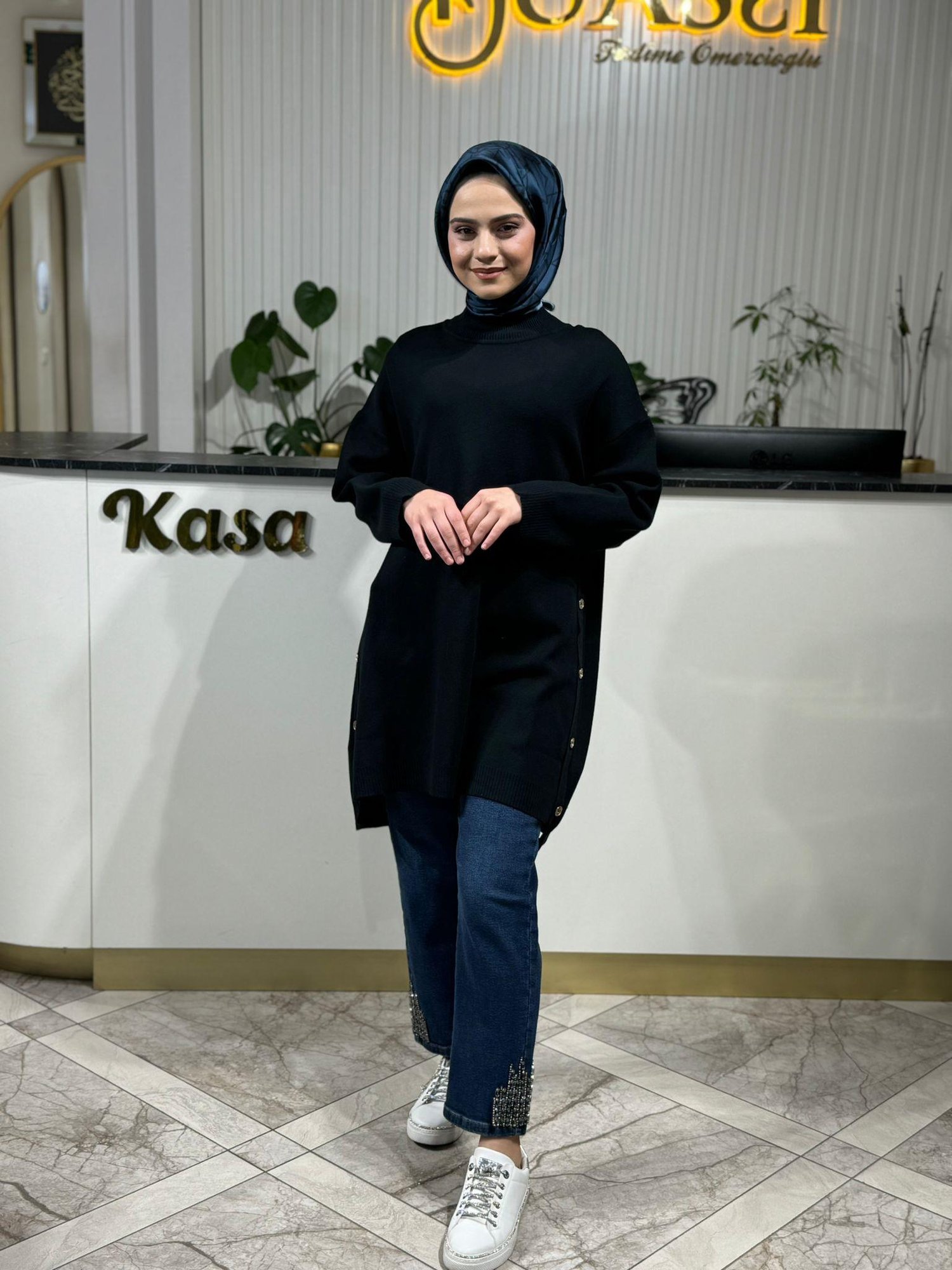 Ghisa Triko Tunik 4656 - SİYAH