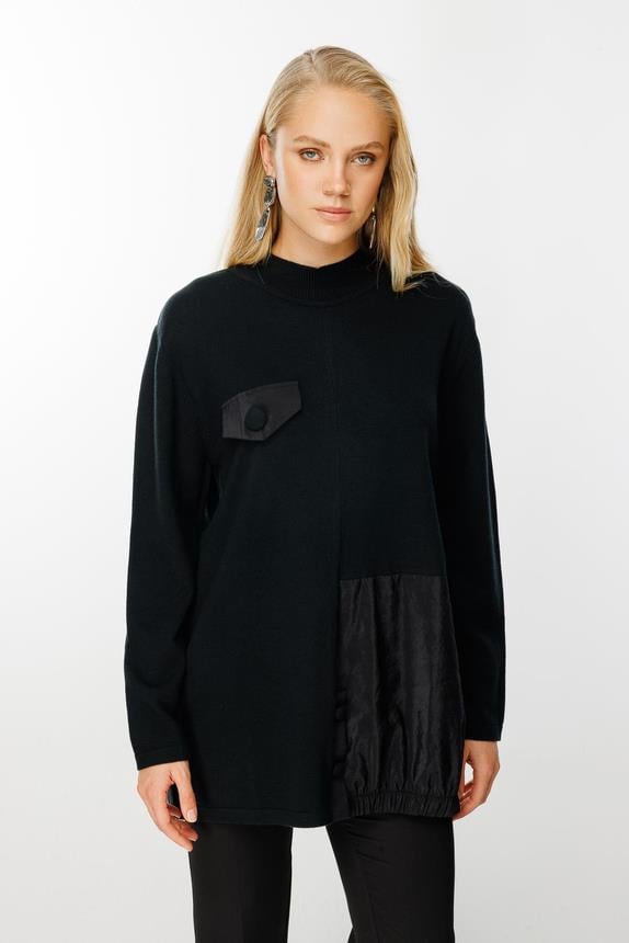 Ghisa Triko Tunik 4657 - SİYAH