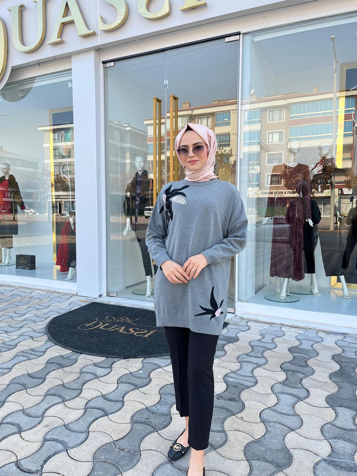 Ghisa Triko Tunik 4660 - GRİ