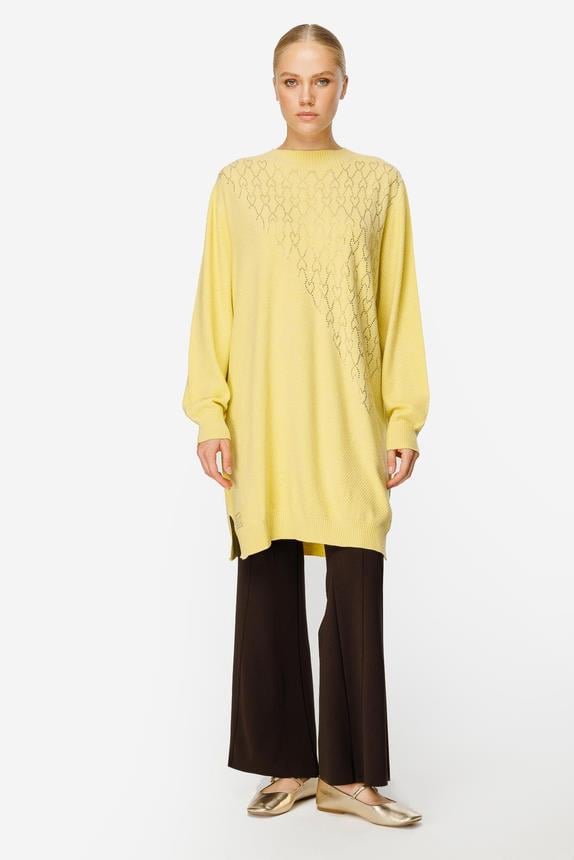 Ghisa Triko Tunik 4663 - Sarı